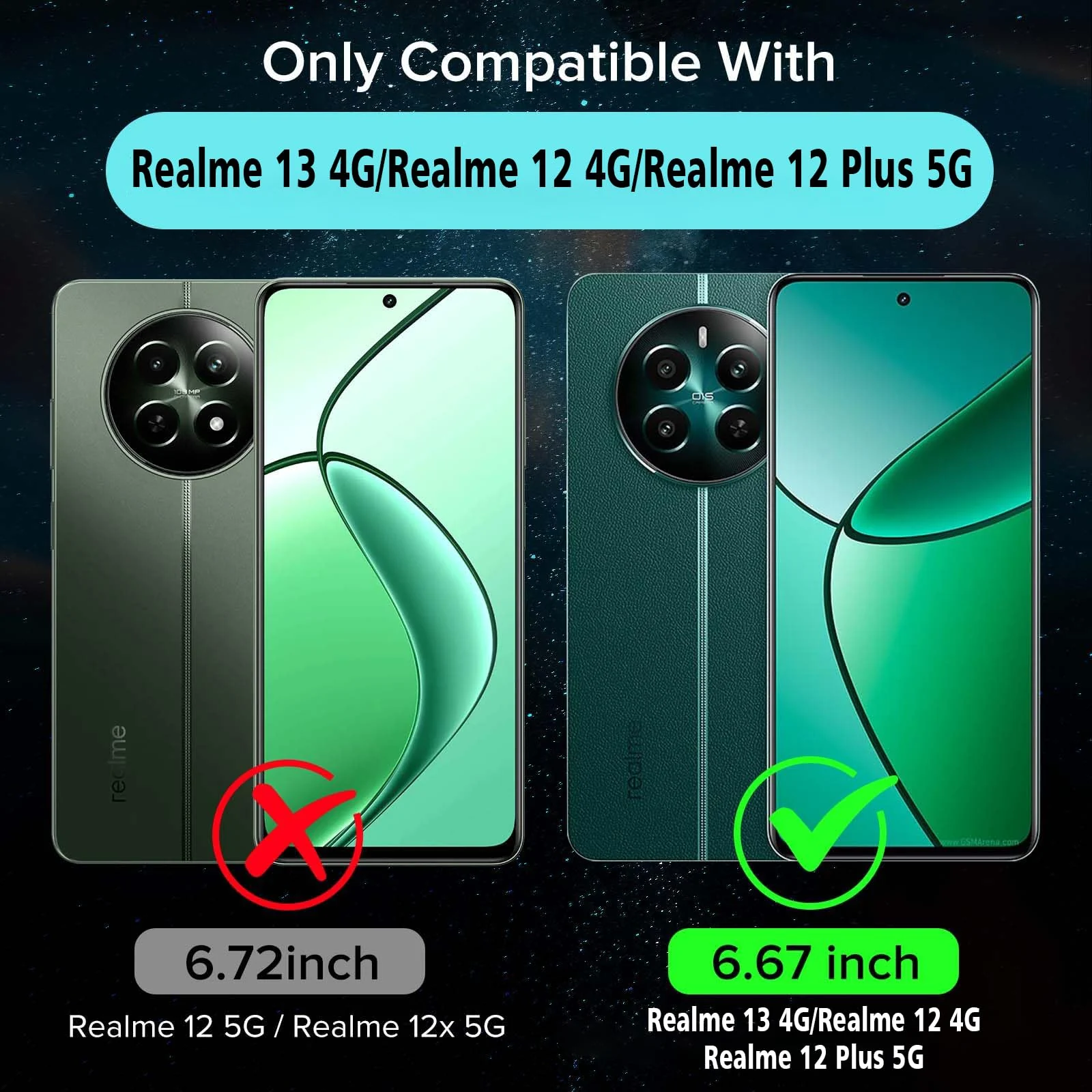 DL3 Mobilak Clear TPU Protective Case for realme 13 4G / realme 12 4G / realme 12 Plus 5G with Camera Protection and Shockproof Design - Clear