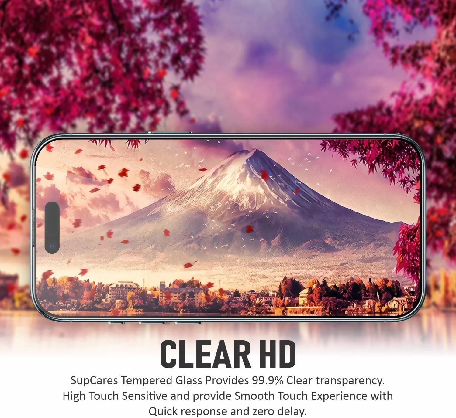 DL3 Mobilak for iPhone 17 Pro 6.3-Inch Tempered Glass Screen Protector, 9H Hardness Anti-Scratch Tempered Glass flim, Case Friendly, Anti-Scratch For - Clear
