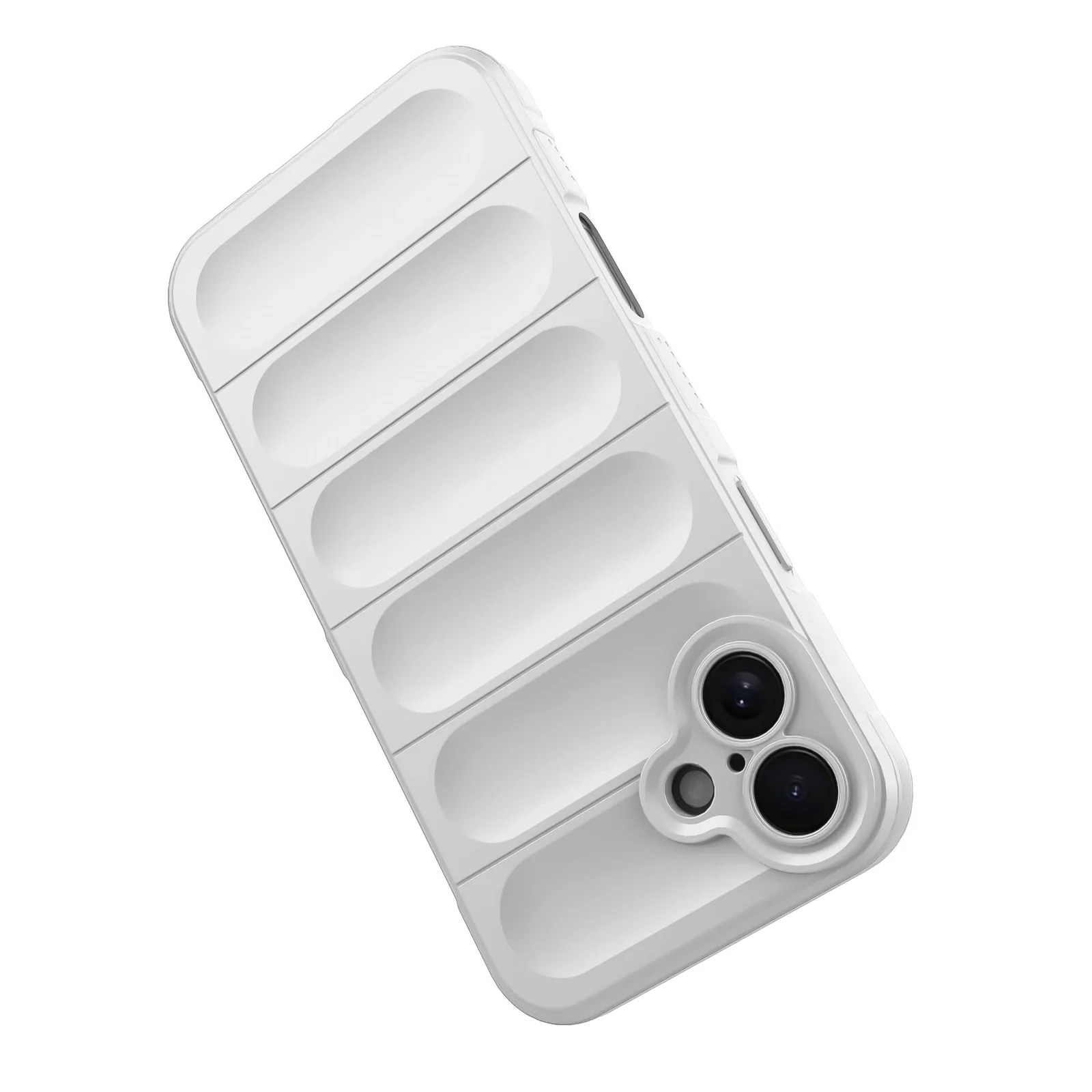 DL3 Mobilak Rugged Protective Case for iPhone 16 + Plus 6.7-Inch, Camera protection, Shock-absorbing protection, Non-slip grip - White