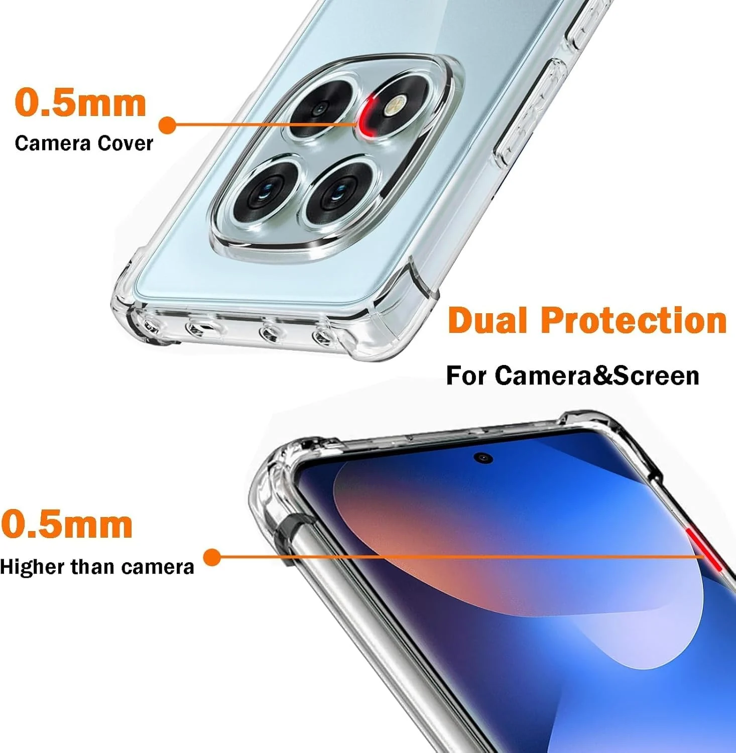 DL3 Mobilak Clear TPU Case for Xiaomi Redmi Note 15 5G, Camera protection, Shock-absorbing protection, Scratch-resistant surface - Clear