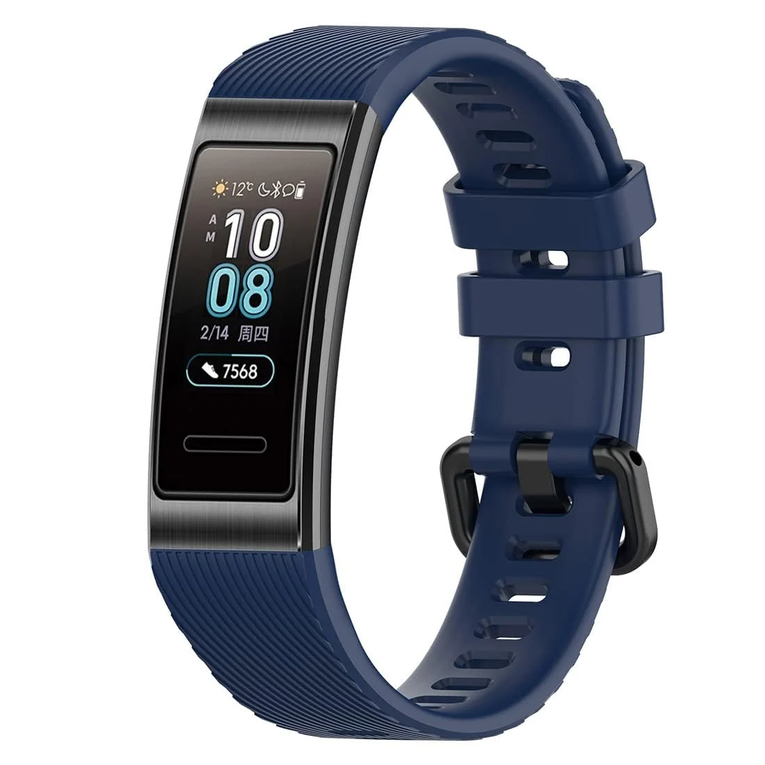 DL3 Mobilak Strap Compatible with Huawei Band 4 Pro/Huawei Band 3 Pro/Huawei Band 3, Soft Silicone Sports Bracelet for Huawei Band 4 Pro/Band 3 Pro/Band3 - Blue