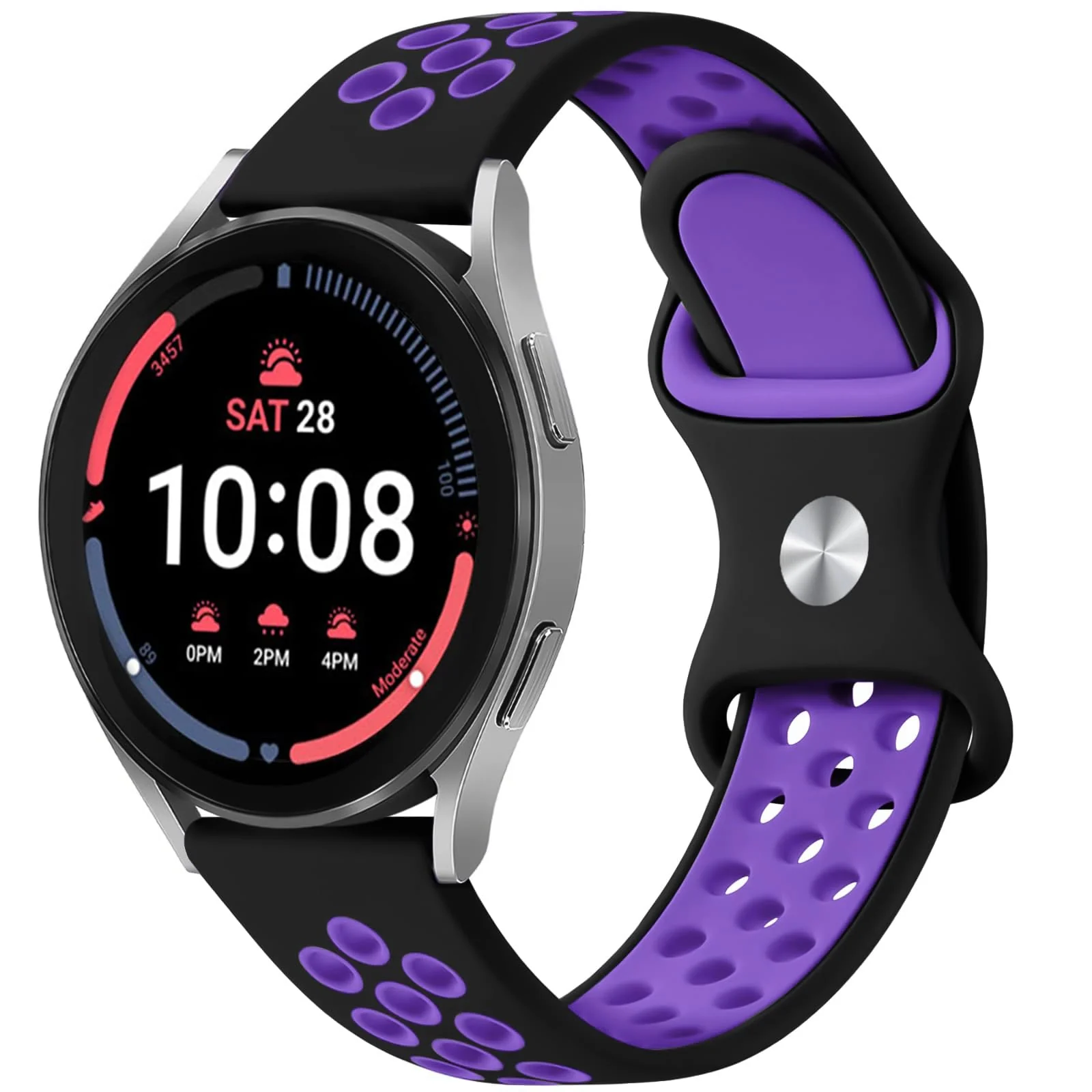 Dl3 Mobilak Silicone Sport Bands 20MM Strap For Samsung Gear Sport/Watch 4/Watch 5/Watch 5 Pro/S2 classic/active 2 40MM 44MM/Amazfit GTS 3/4/4 Mini/Bip 3/Pro/GTS 2 mini/GTS 2e/Bip U (Black & Lemon)