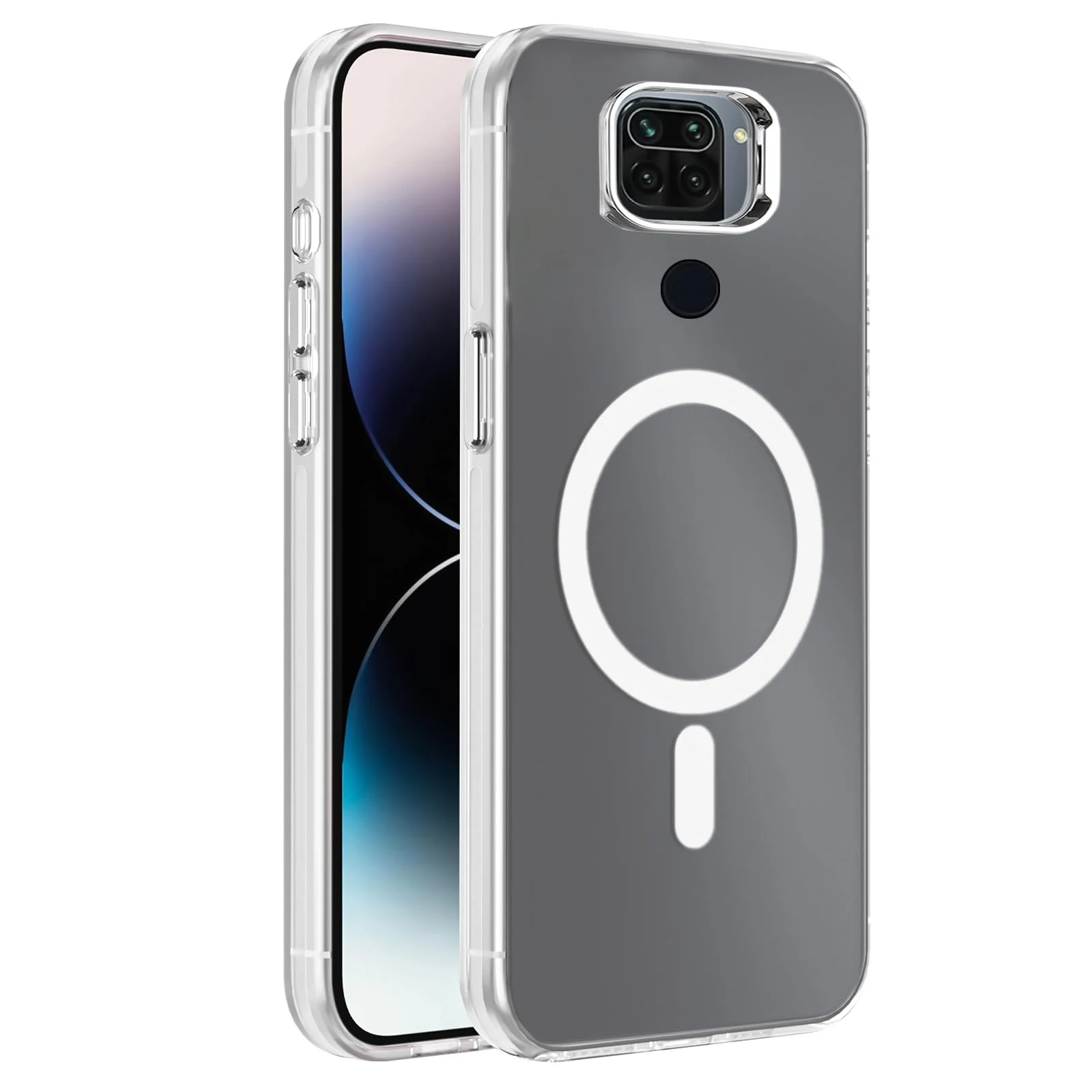 DL3 Mobilak Case For Xiaomi Redmi Note 9 / Redmi 10X 4G Case Crystal [Not Compatible with MagSafe] Soft TPU Gel Case Flexible Silicone Anti-Scratch TPU Cover - Clear