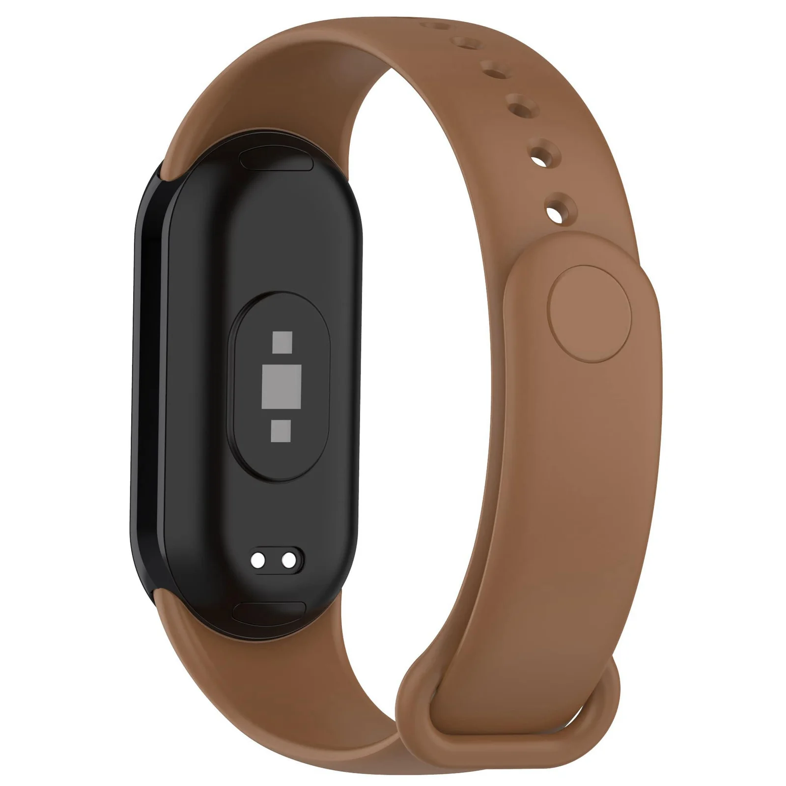 DL3 Mobilak Band Compatible with Xiaomi Mi Band 10/9/8 Replacement Strap, Silicone Skin-Friendly Wrist Strap Adjustable Sports Wristbands for Women Men Xiaomi Smart Band 8/9/10 - Brown