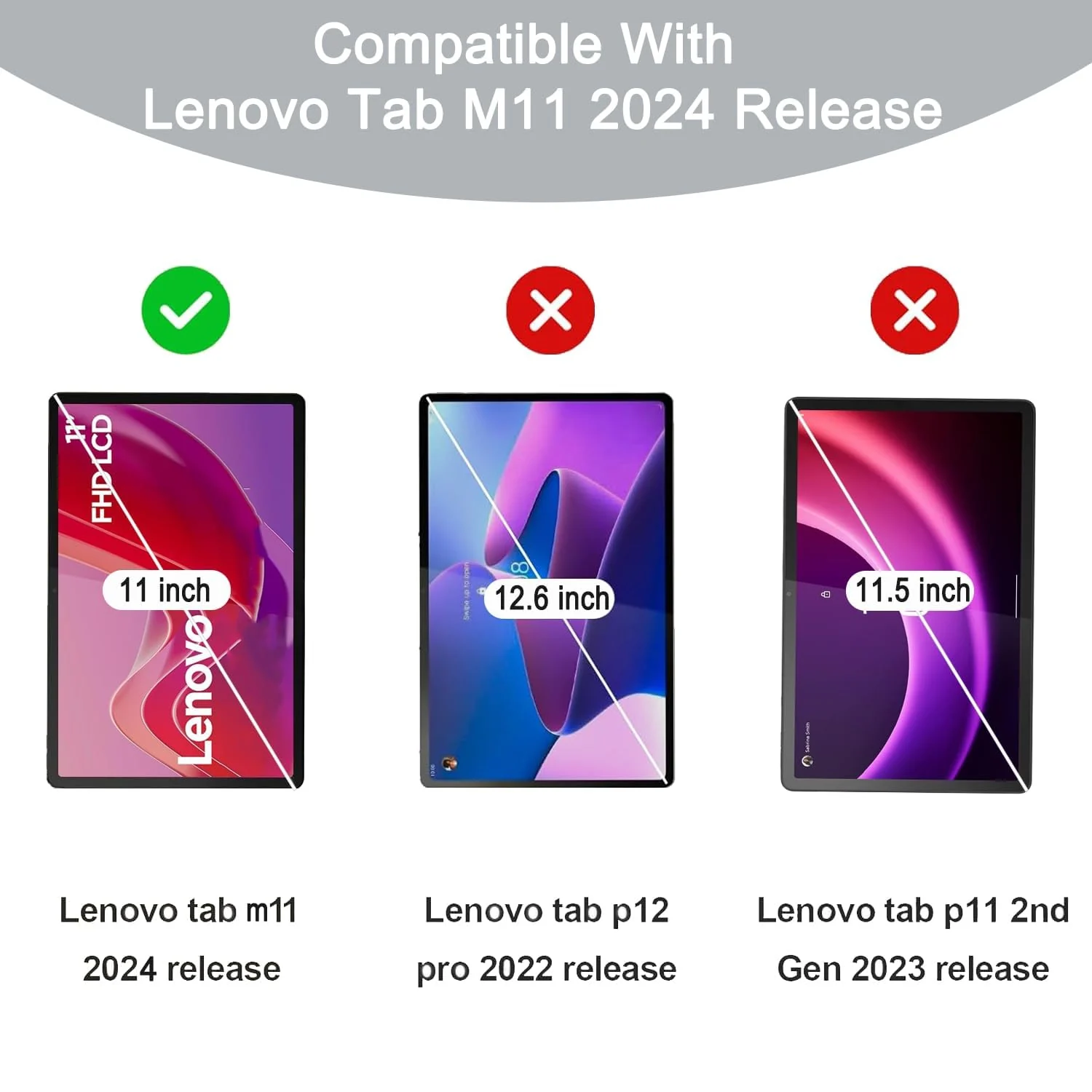 "DL3 Mobilak Screen Protector For Lenovo Tab M11 11-Inch/Tab K11 LTE 11"" 2024 Tablet Tempered Glass Film [HD Crystal ] [Easy Installation] [Scratch Resistant] [9H Hardness] - Clear"
