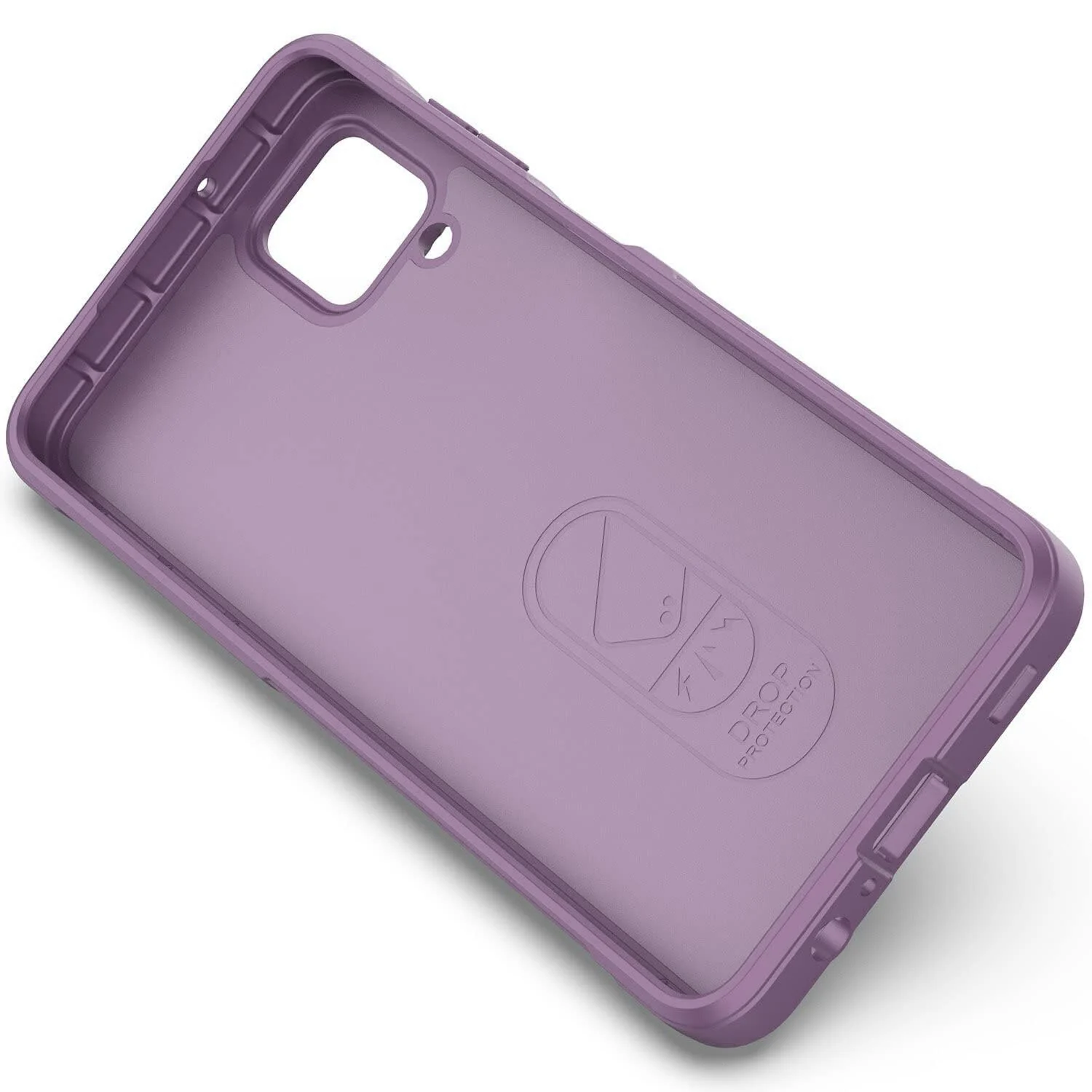 DL3 Mobilak Flexible Silicone and TPU Protective Case with Camera Protection for Samsung Galaxy A12 / M12 - Purple