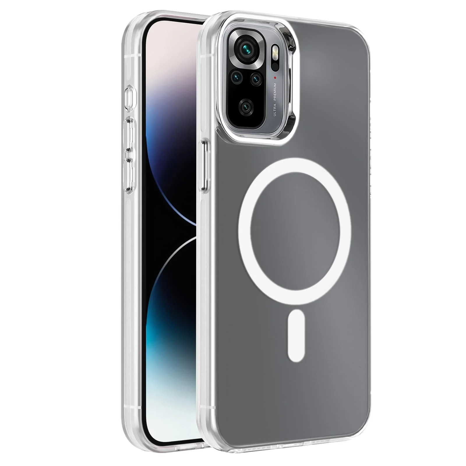 DL3 Mobilak Case for Xiaomi Redmi Note 10 4G / Note 10S Crystal Clear [Not Compatible with MagSafe] Soft TPU Gel Case Flexible Silicone Anti-Scratch Transparent TPU Cover - Clear