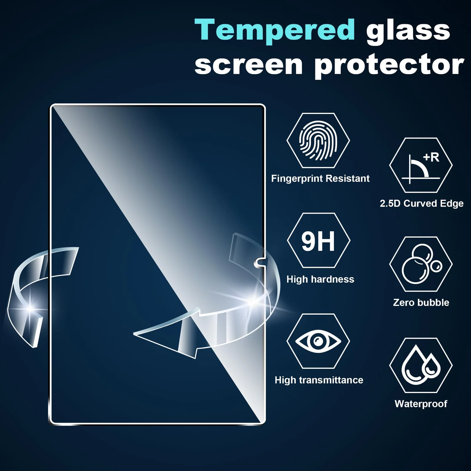 "DL3 Mobilak Screen Protector For Huawei Matepad Air 11.5/Matepad Air 11.5"" S Tablet Tempered Glass Film [HD Crystal ] [Easy Installation] [Scratch Resistant] [9H Hardness] - Clear"