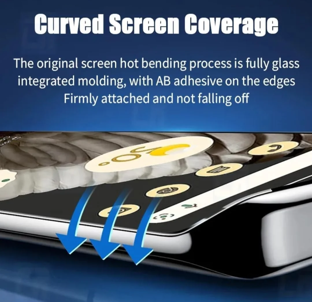 DL3 Mobilak Screen Protector for Google Pixel 7 Pro, Tempered Glass Screen Premium HD Protective, Scratch Resistant, NO-Bubble, 9H Hardness, Full Coverage Film - Clear