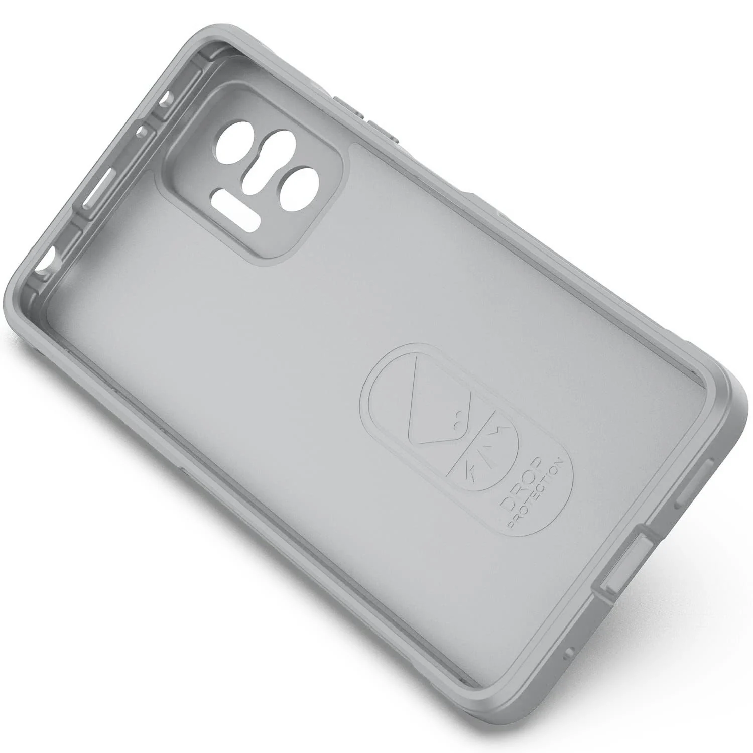 DL3 Mobilak Flexible Silicone and TPU Protective Case with Camera Protection for Xiaomi Redmi Note 10 Pro / Note 10 Pro Max - Gray