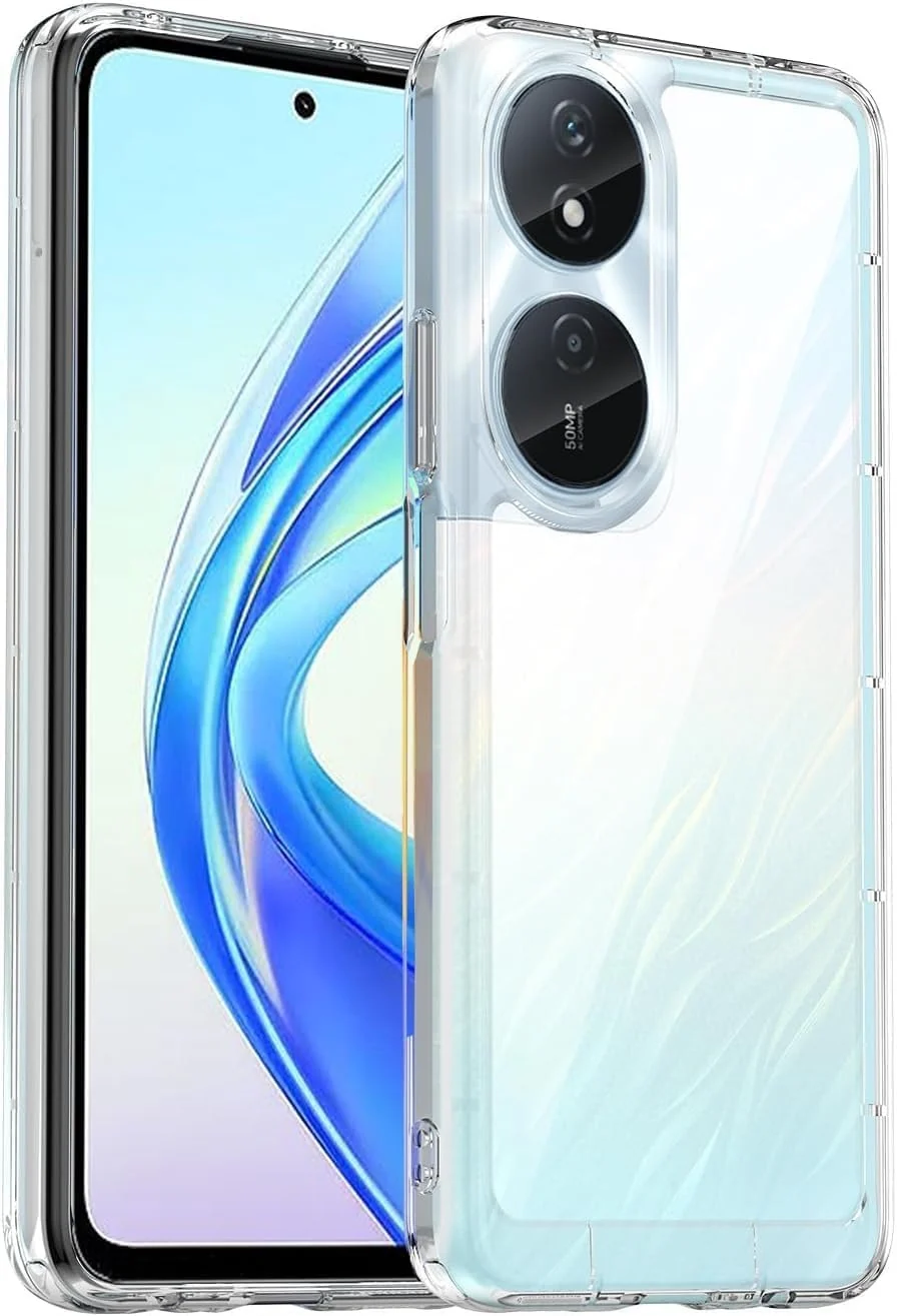 DL3 Mobilak Case Compatible with Honor X7b, Case Crystal Soft TPU Gel Case Flexible Silicone Anti-Scratch Camera Protection TPU Cover - Clear
