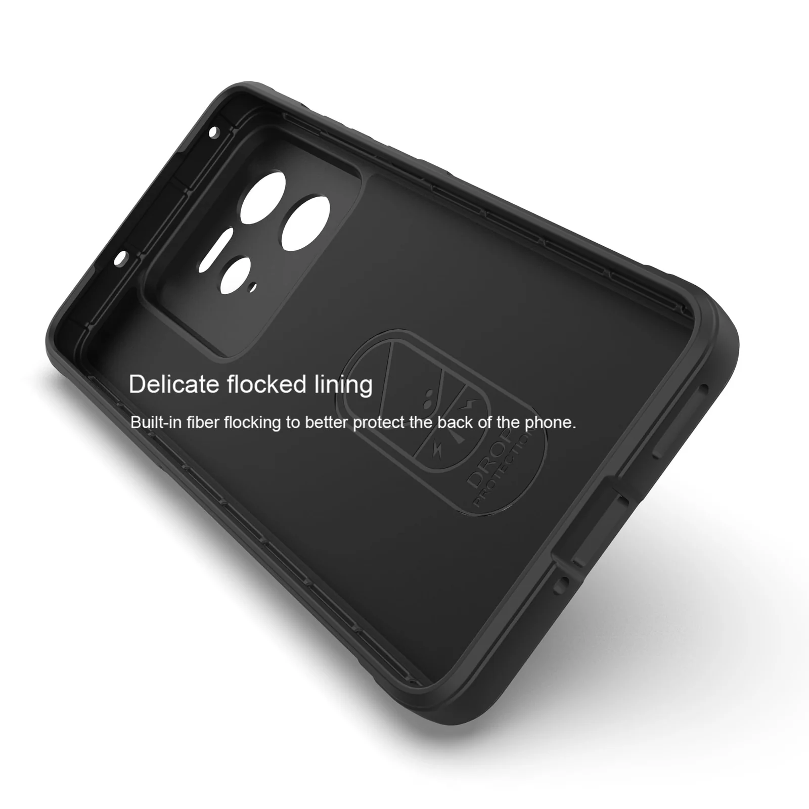 DL3 Mobilak Flexible Silicone and TPU Protective Case with Camera Protection for realme GT 7 Pro 5G - Black