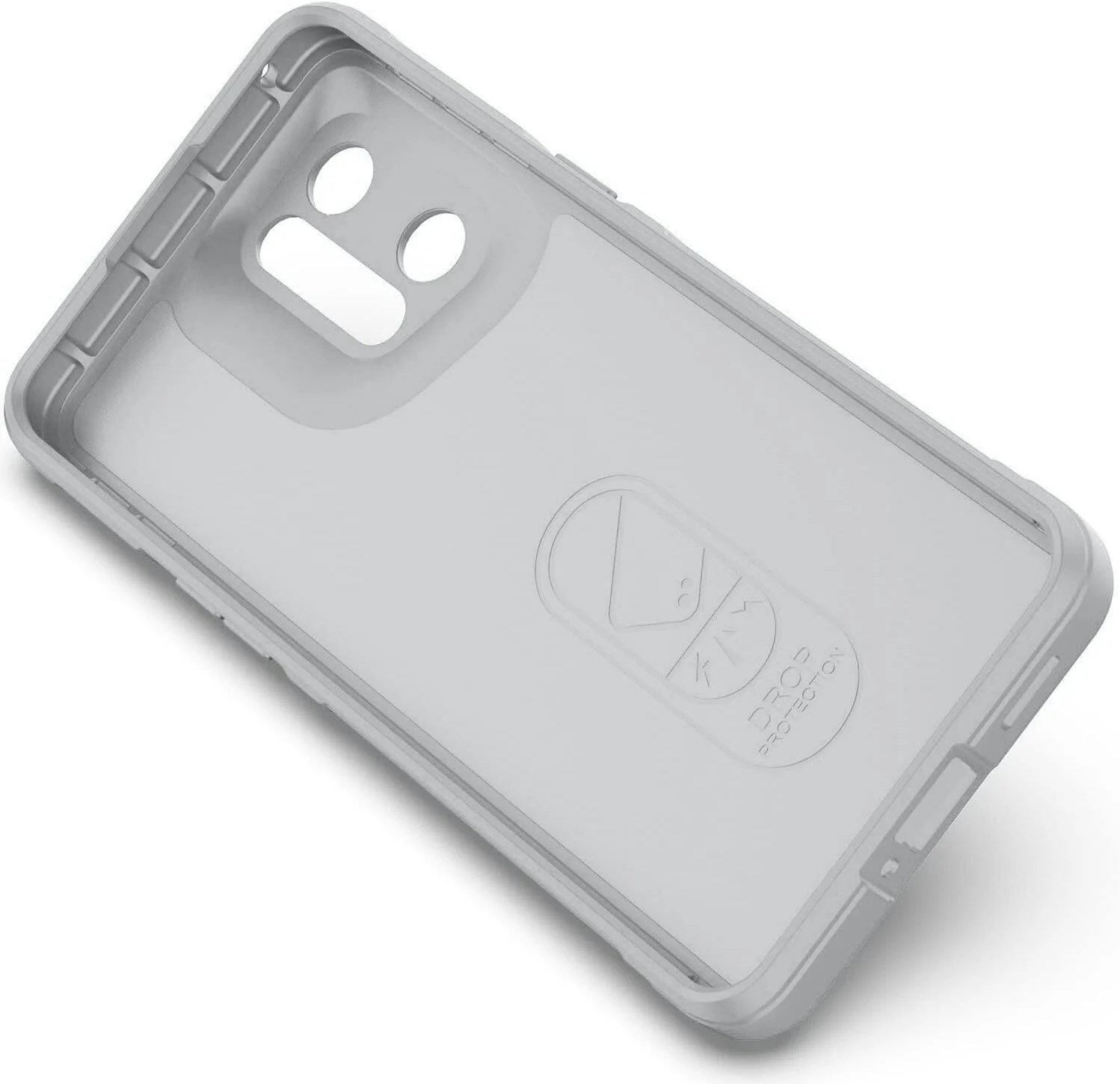 DL3 Mobilak Silicone Case for OPPO Find X5 Heavy Duty Protective [Slim Fit] Shockproof Soft Flexible Protective Design Shock-Absorption TPU Cover With Camera Protection - Gray