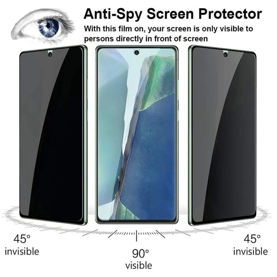 DL3 Mobilak Privacy Samsung Galaxy M52 5G for Tempered Glass, Screen Protector 9H Hardness Anti Spy Tempered Glass Anti-Scratch Privacy Screen Protector - Clear