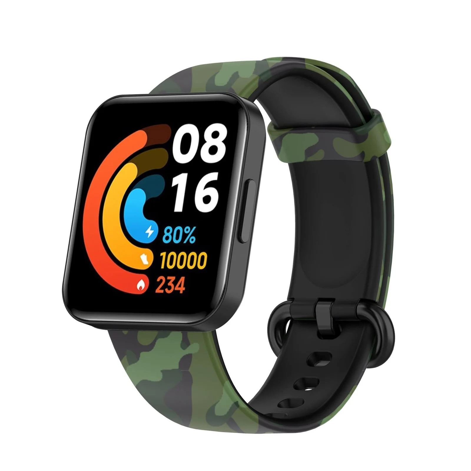 DL3 Mobilak Strap Compatible with Xiaomi Redmi Watch 2 Lite/Poco Watch/Redmi Watch 2 / Horloge 2 Soft Replacement Sport Silicone Strap - Black
