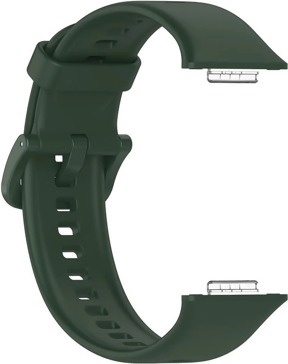 DL3 Mobilak Silicone Strap Compatible With Huawei Watch Fit 2, Sport Band Wristband Bracelet - Green