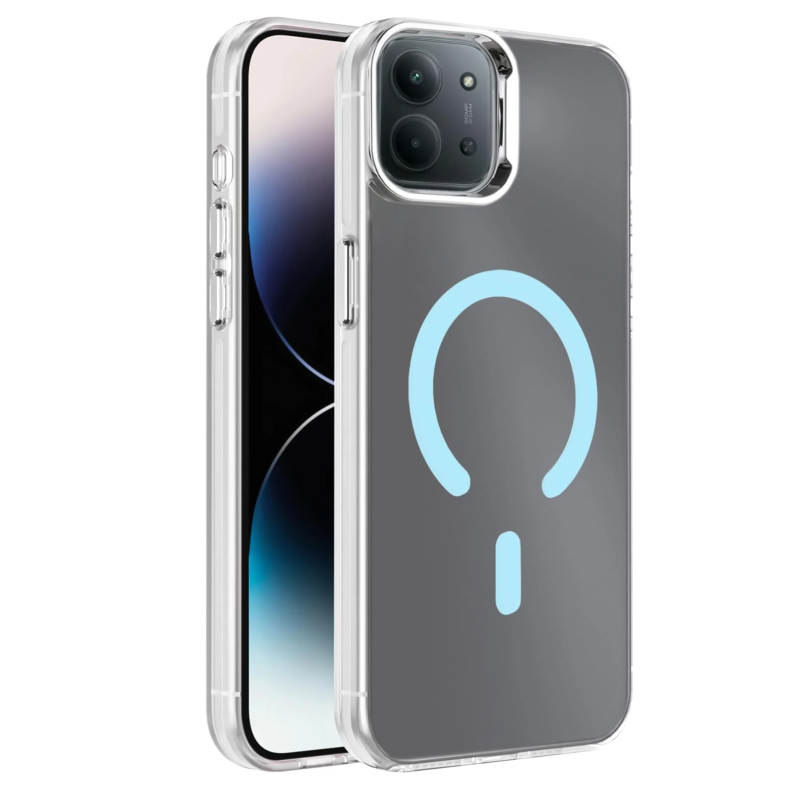 DL3 Mobilak Case for Xiaomi Redmi 15C 4G/5G Crystal Clear [Not Compatible with MagSafe] Soft TPU Gel Case Flexible Silicone Anti-Scratch Transparent TPU Cover - Baby Blue