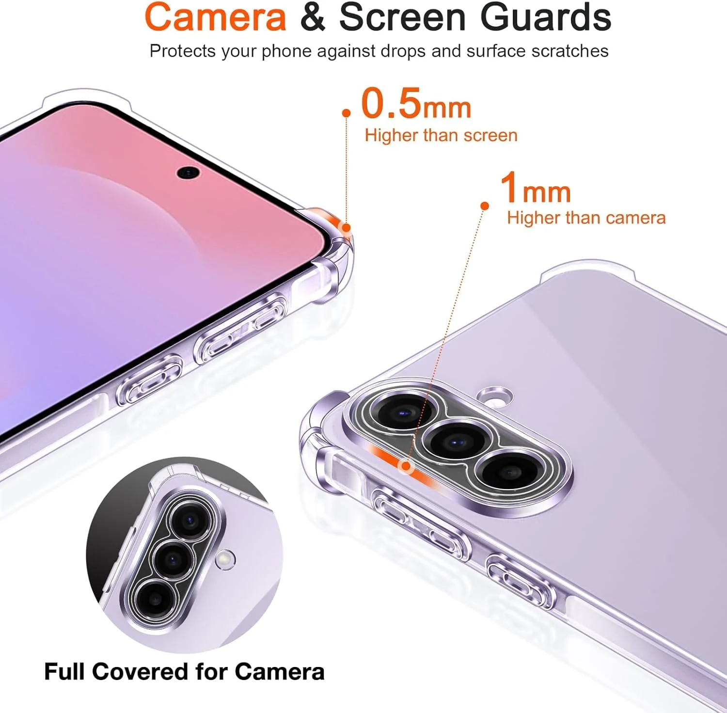 DL3 Mobilak Clear TPU Case for Samsung Galaxy A37 5G, Camera protection, Shock-absorbing protection, Scratch-resistant surface - Clear