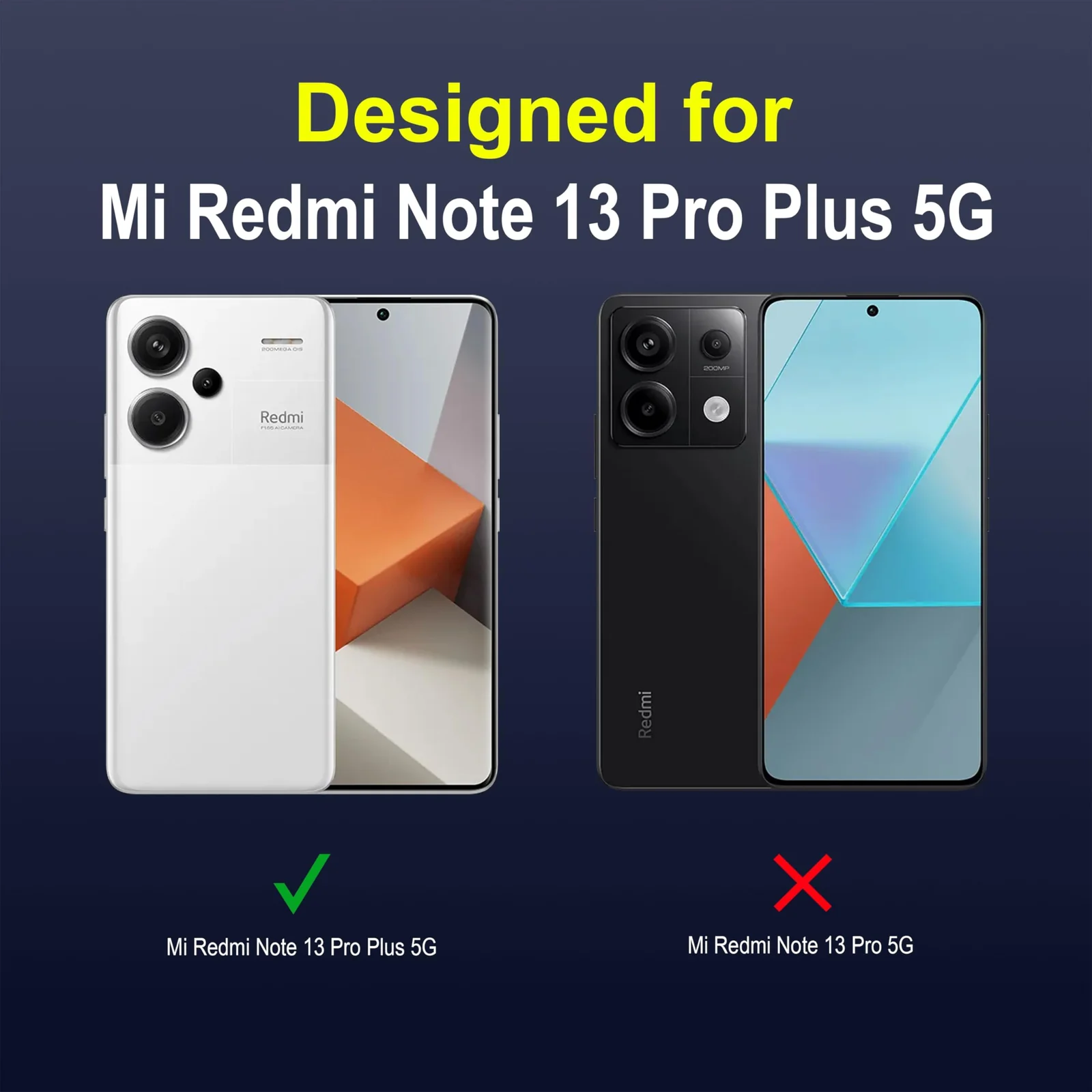 DL3 Mobilak Case for Xiaomi Redmi Note 13 Pro+ Plus 5G Heavy Duty Protective [Slim Fit] Shockproof Soft Flexible Protective Design Shock-Absorption TPU Cover With Camera Protection - Blue