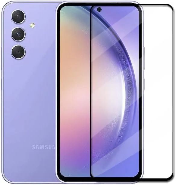 DL3 Mobilak 5D Full Glass Screen Protector For Samsung Galaxy A54 5D Black Frame - Clear