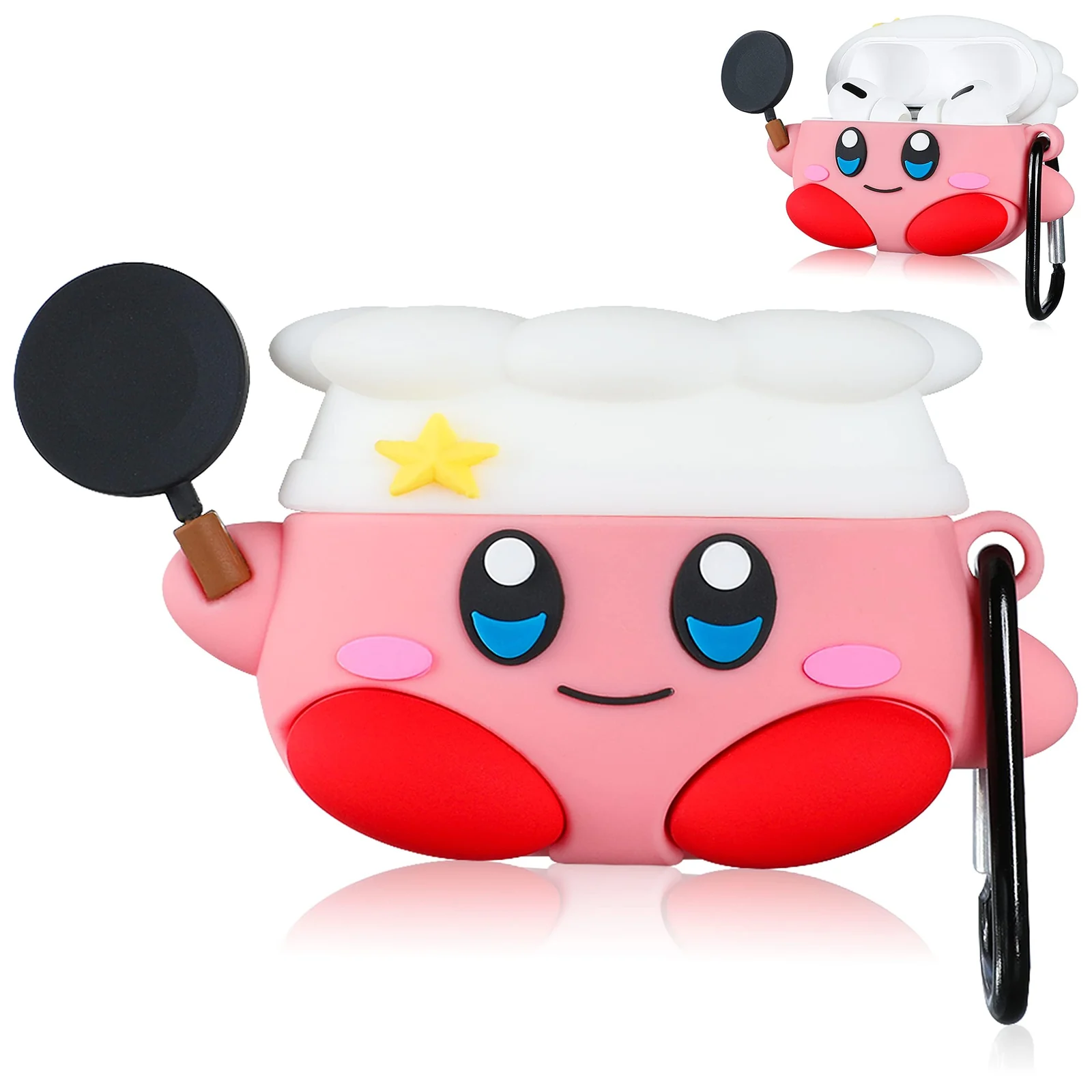 DL3 Mobilak Compatible with AirPods Pro 2/1 Gen Case Soft Silicone Shockproof Cover for Apple iPod Pro 2nd/1st Generation, New 3D Cute Cartoon Creative Fun Case with Keychain Design - Monster