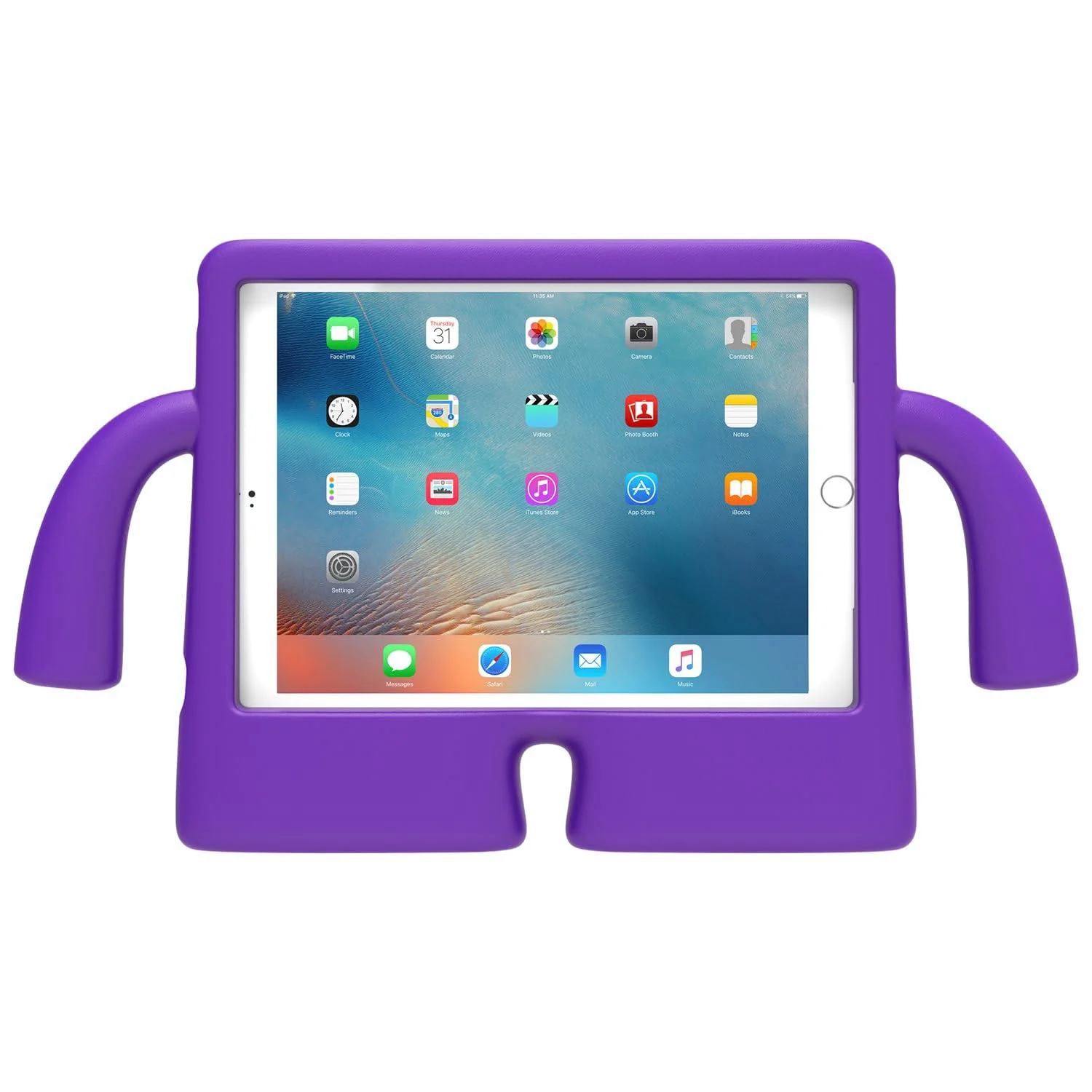 DL3 Mobilak Kids Case For iPad 6th/5th Generation (9.7 Inch, 2018/2017 Model), iPad Air 2 & 1st Case, iPad Pro 9.7 Case 2016 Case Shockproof Heavy Duty Cute Cover for Boys Girls - Purple