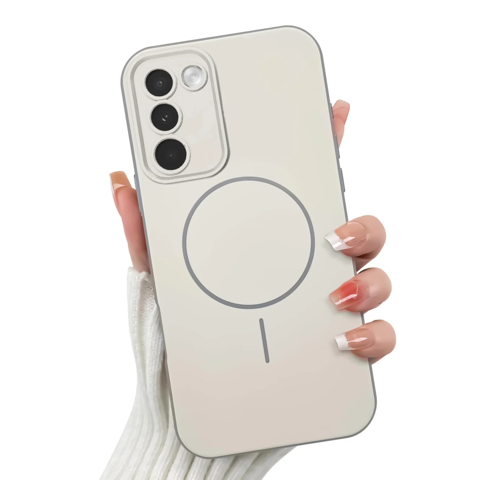 Mobigon Case For realme C100 Slim Design [Not Compatible with MagSafe] Soft Silicone Case Flexible TPU Anti-Scratch Protective Cover with Full Camera Protection