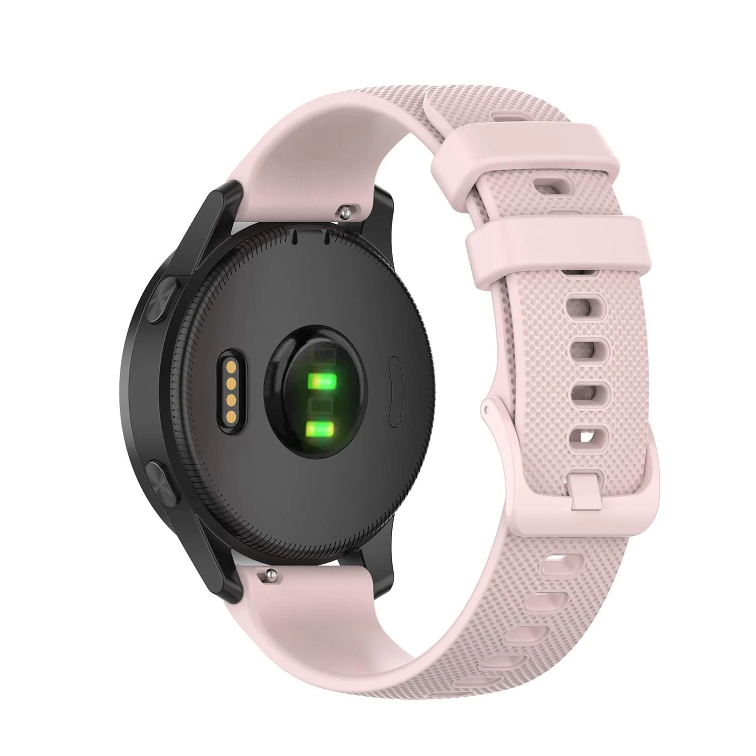 DL3 Mobilak Strap Silicone Buckle 20MM Band For Samsung Gear Sport/Watch 7/6/5/4/5 Pro 45mm/S2 classic/active 2 40mm 44mm/Amazfit GTS 2/2e/GTS 3/3 Pro/GTS 4/GTS 2 Mini/3 Mini/4 Mini/Bip 3/Bip 3 Pro - Pink