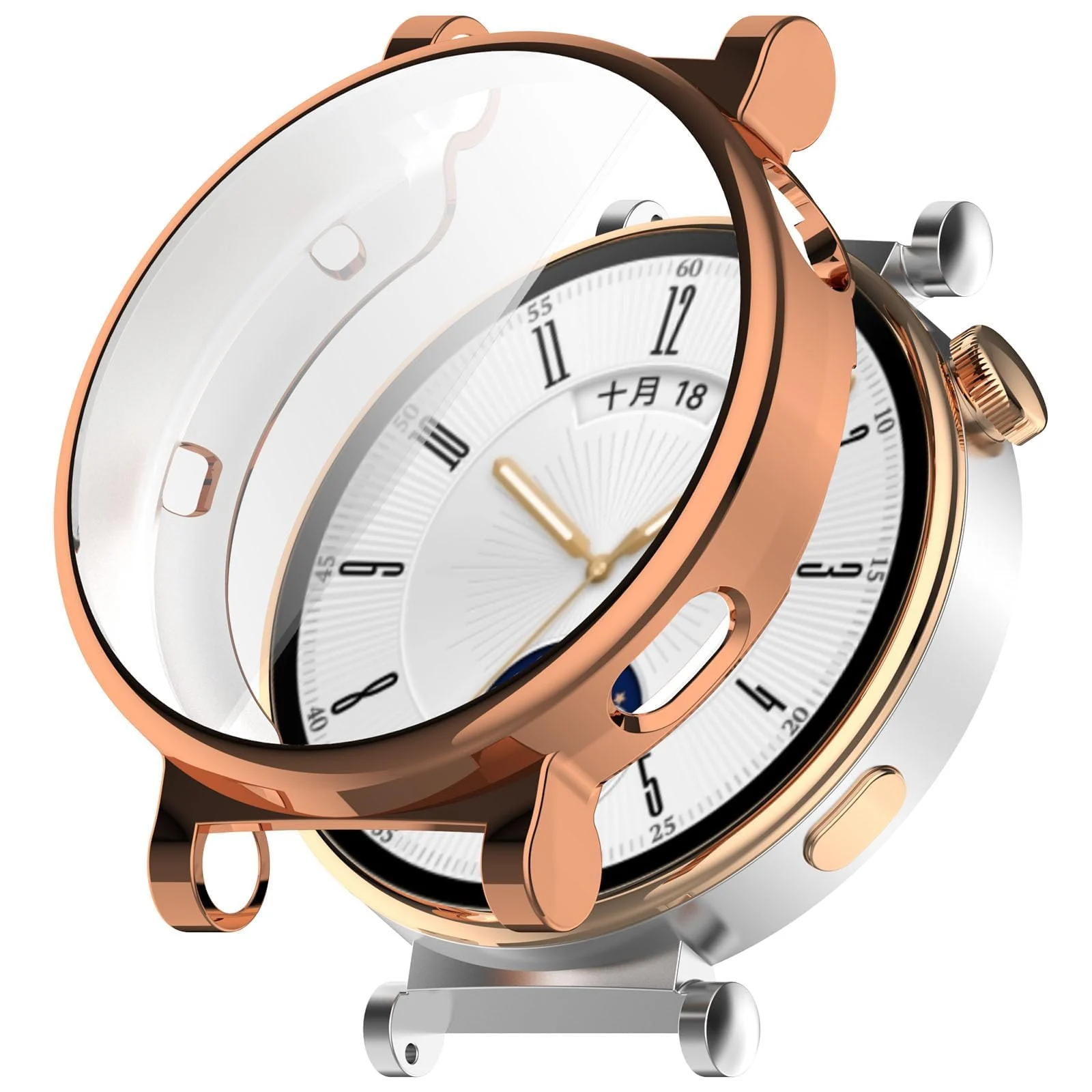 DL3 Mobilak Case Compatible with Huawei Watch GT4 41MM Case All-Around Screen Protector Watch Soft TPU Shockproof Cover Slim Guard Thin Bumper Shell Protector
