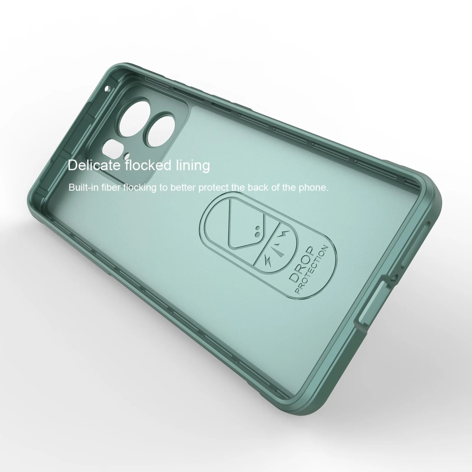 DL3 Mobilak Silicone Case for Motorola Edge 40 5G Heavy Duty Protective [Slim Fit] Shockproof Soft Flexible Protective Design Shock-Absorption TPU Cover With Camera Protection - Green