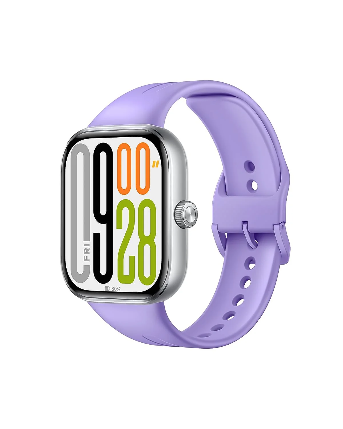 DL3 Mobilak Compatible with Xiaomi Redmi Watch 6/5/4 Silicone Strap, Soft Durable Replacement Wrist Watch Strap For Xiaomi MI Band 9 Pro /8 Pro, Adjustable Sport Wristband for Men Women - Light Purple