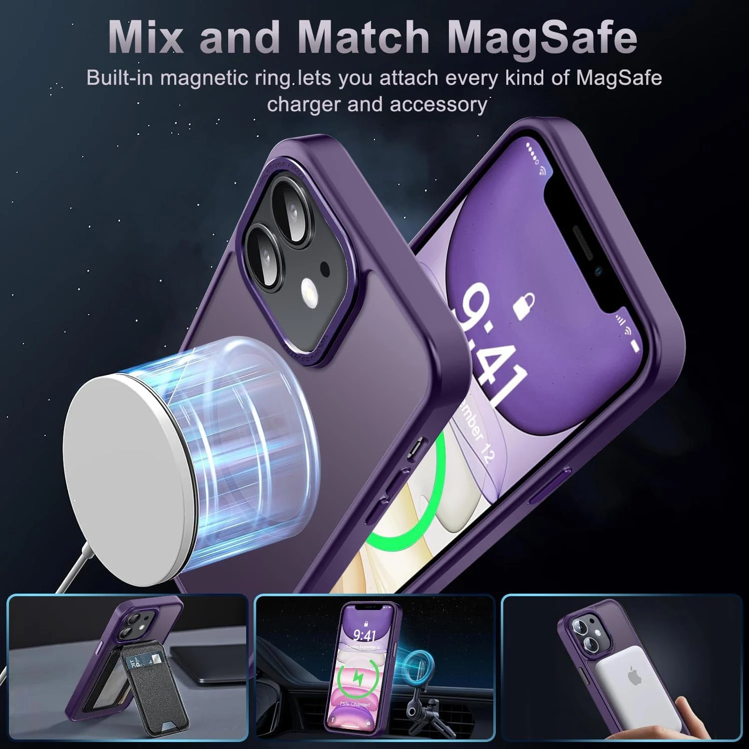 DL3 MOBILAK Protective Phone Case for Apple iPhone 11 - Purple