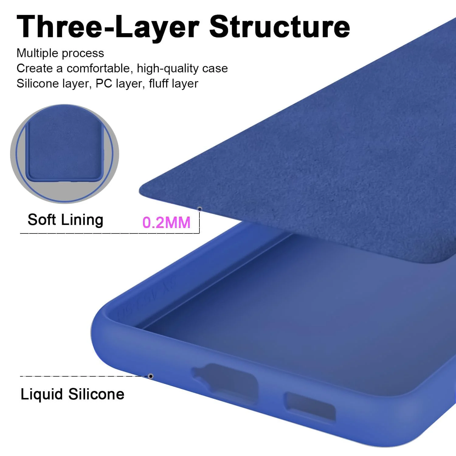 DL3 Mobilak Liquid Silicone Protective Case for realme 13 5G, realme 12 5G, realme 12X 5G with Microfiber Lining and Shockproof Design - Light Blue