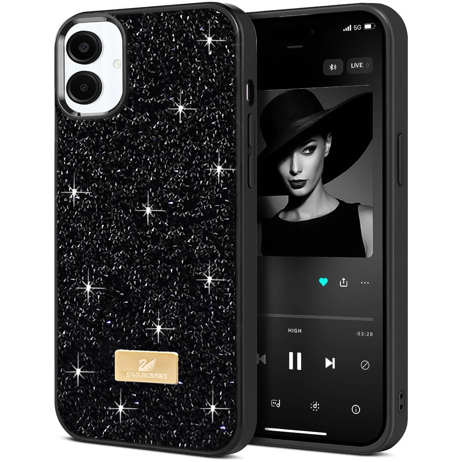 Samsung Galaxy A06 — DL3 Mobilak Glitter Protective Case with Camera Protection for Samsung Galaxy A06