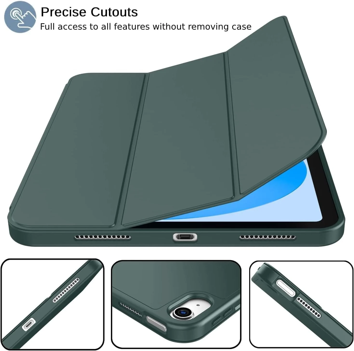 "DL3 Mobilak Smart Case For HONOR Pad X9a (11.5"" Inches) Cover with Pencil Holder, Soft TPU Smart Stand Back Cover Auto Wake/Sleep - Green"