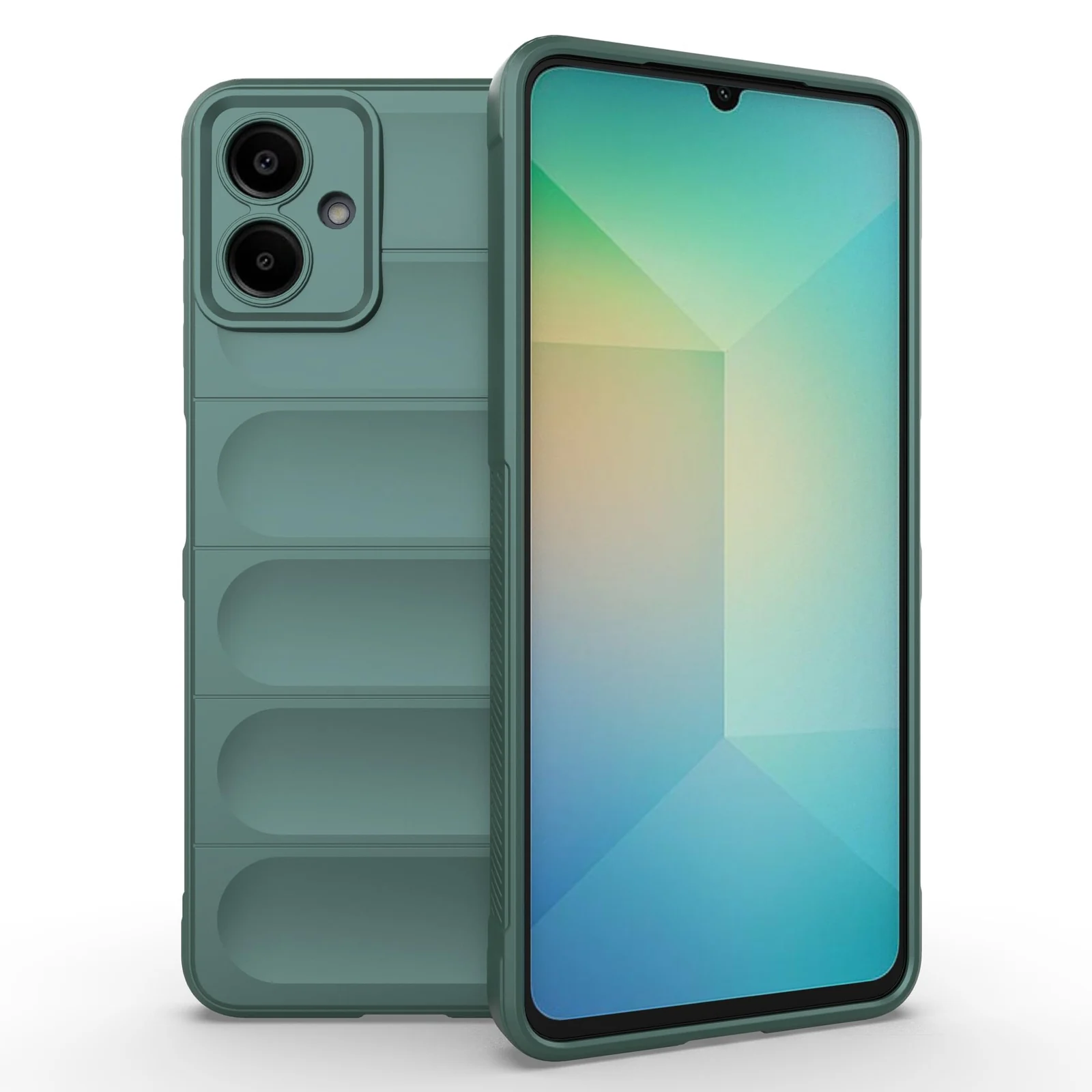 DL3 Mobilak Flexible Silicone and TPU Protective Case with Camera Protection for Samsung Galaxy A06 - Green