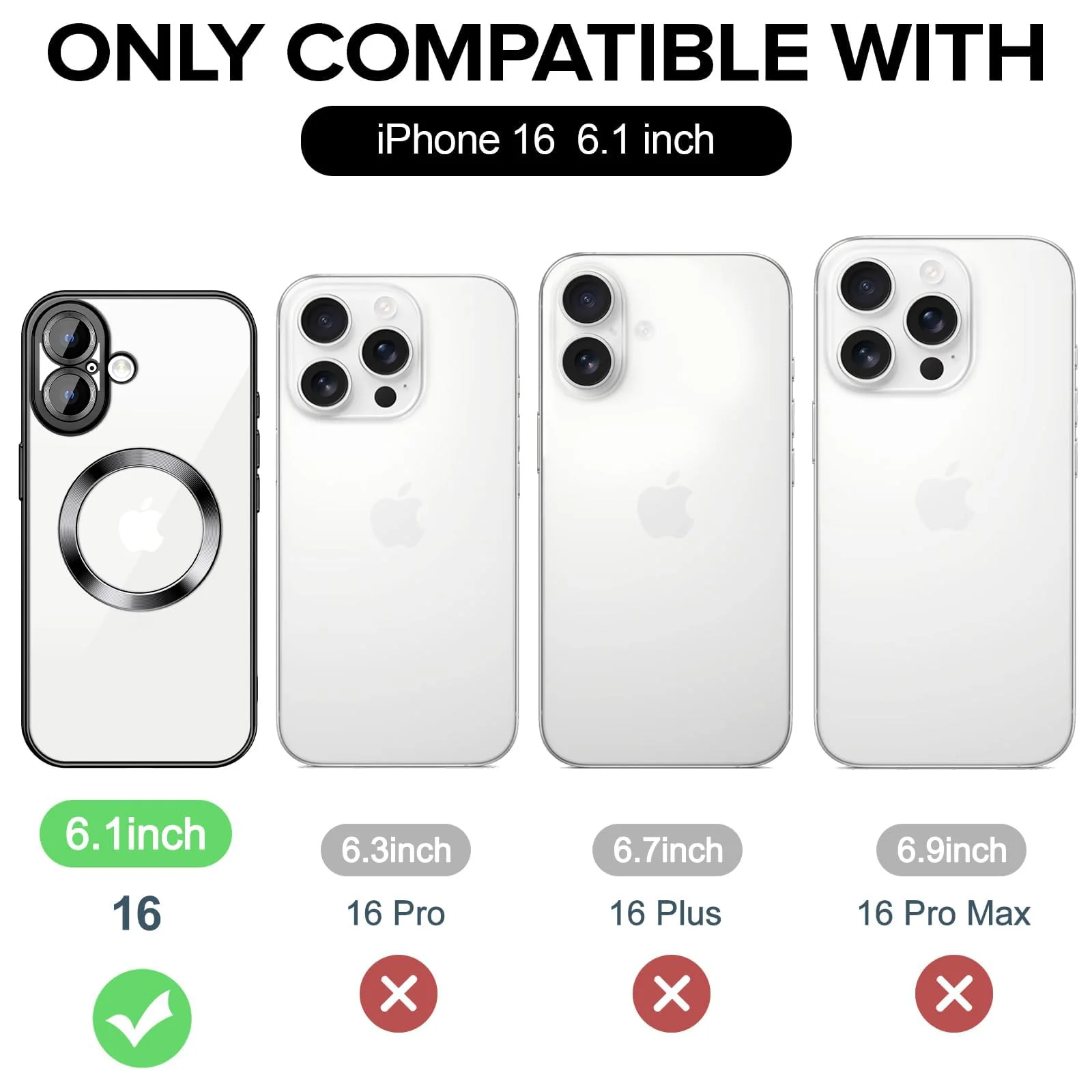 DL3 Mobilak Plated-Edge TPU Protective Case with Camera Protection for iPhone 16 - Black