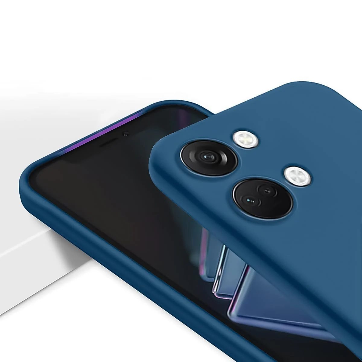DL3 Mobilak Soft Silicone Protective Case for OnePlus Nord 3 with Microfiber Lining and Shockproof Design - Royal Blue
