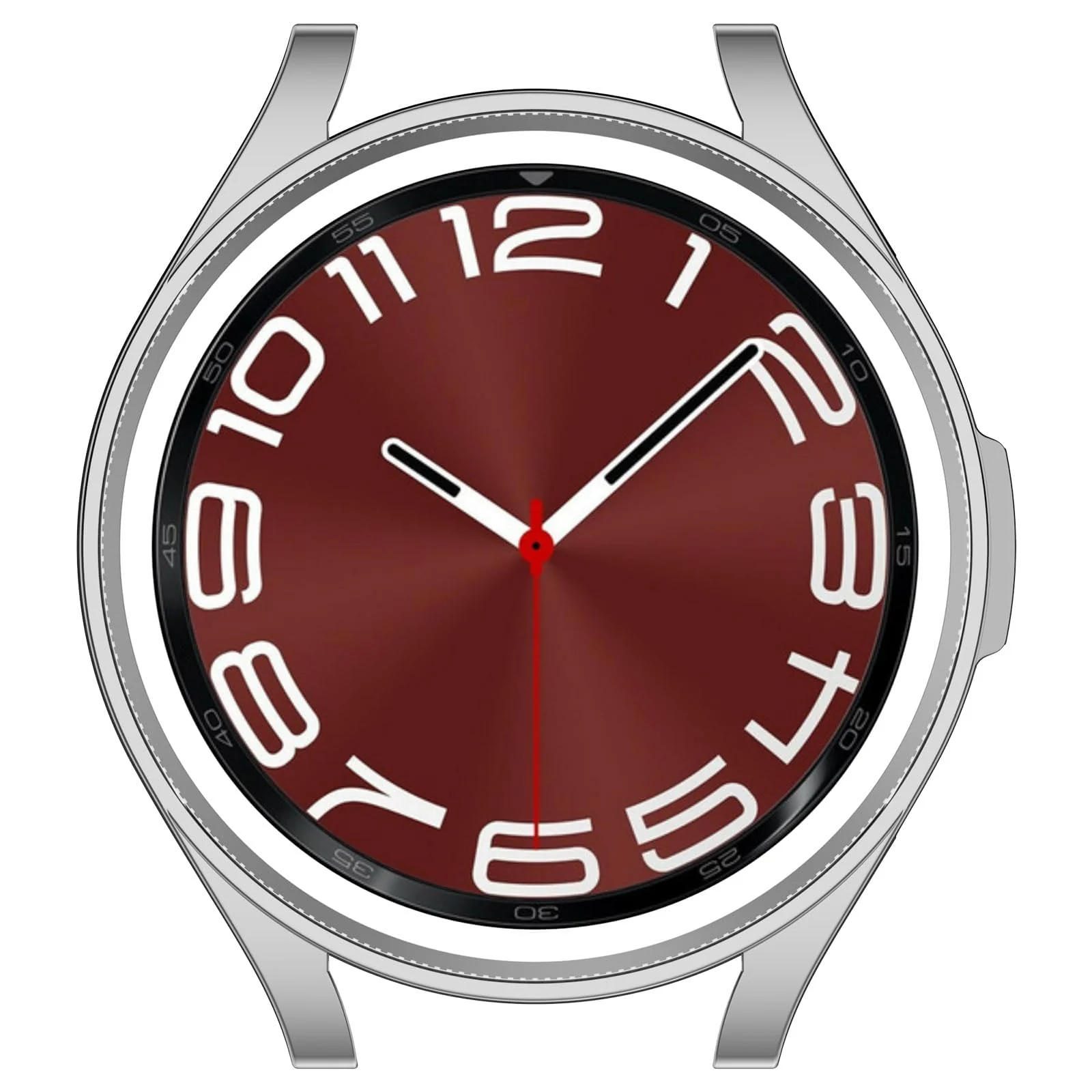 DL3 Mobilak Bumper Case Protector for Samsung Galaxy Watch 6 Classic 47mm, [NO Screen Film] Flexible Lightweight Glossy TPU Edge Case Protective Cover Galaxy Watch 6 Classic 47mm - Silver