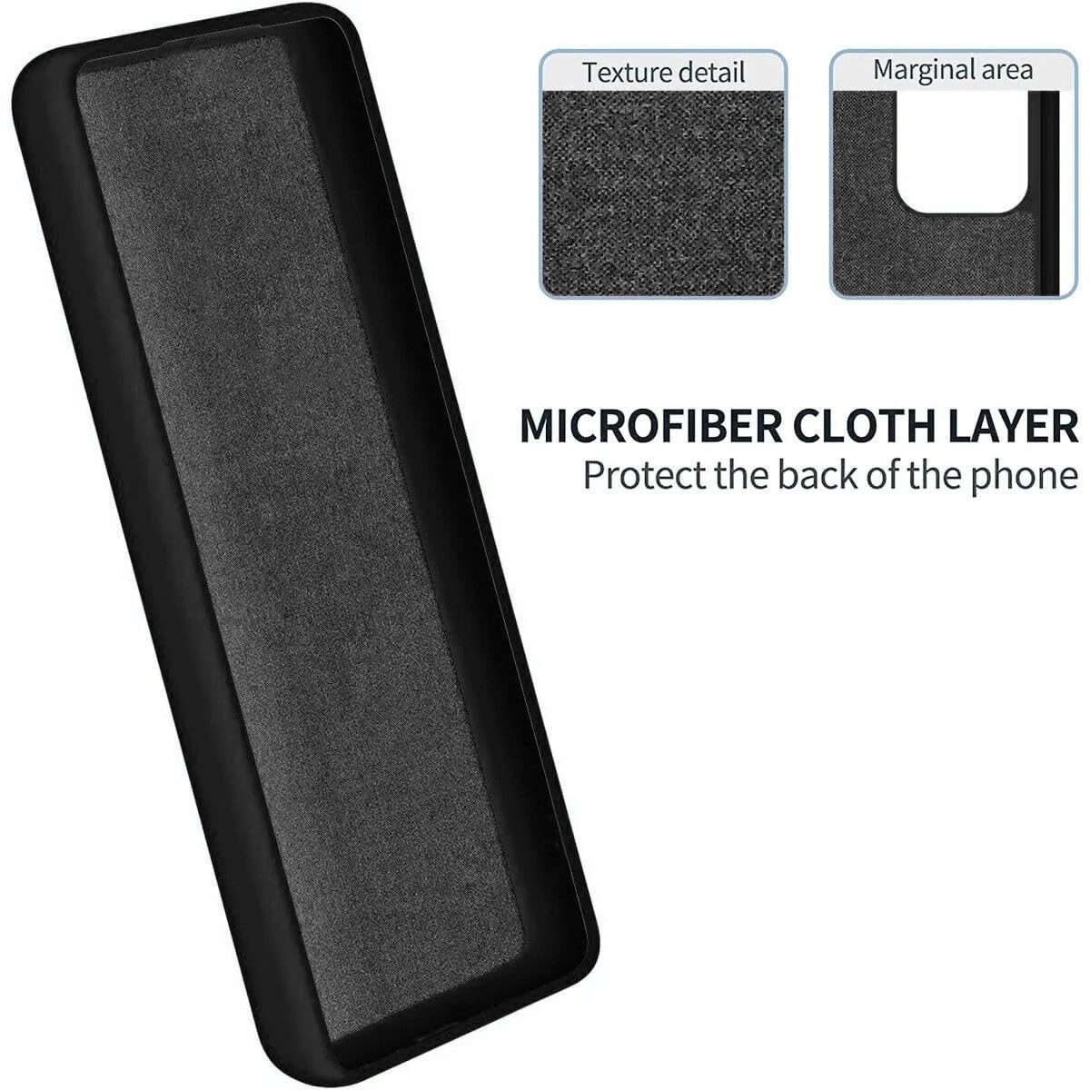 DL3 Mobilak Silicone Protective Case for OnePlus Nord 3, Shock-absorbing protection, Scratch-resistant surface, Soft microfiber lining - Black