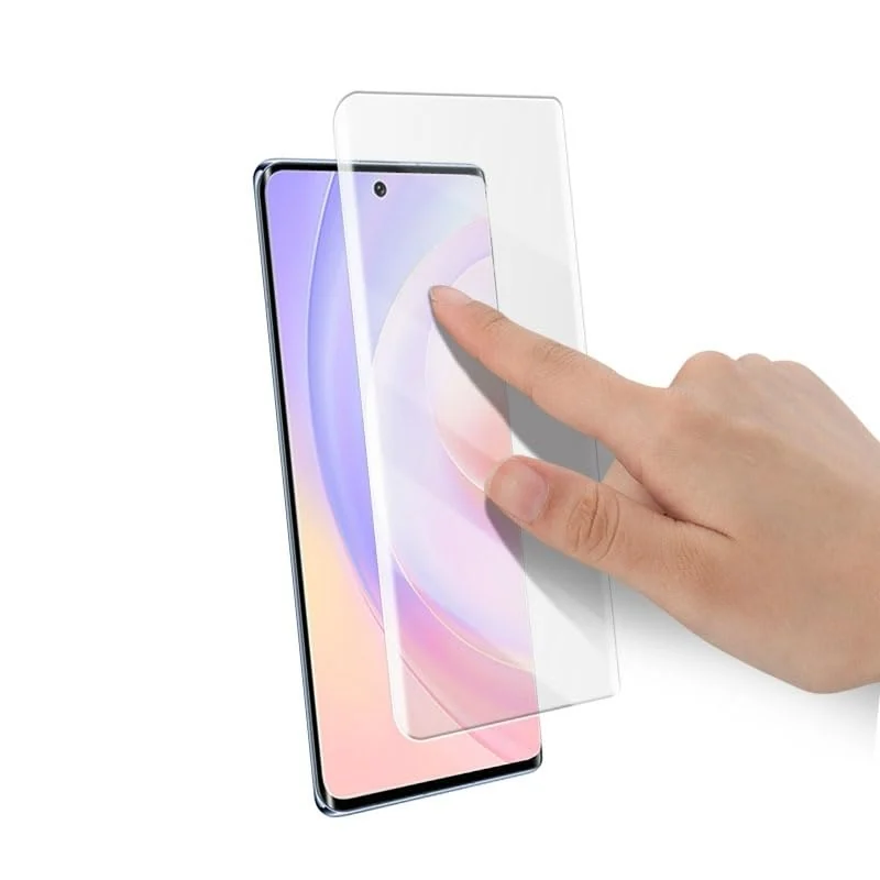 DL3 Mobilak Full Glass Screen Protector For Honor 50 5G / Huawei Nova 9 Nano UV Tempered Glass Full Glue Cover Screen Protector For Honor 50 5G / Huawei Nova 9 Nano Screen Glass Film - Clear