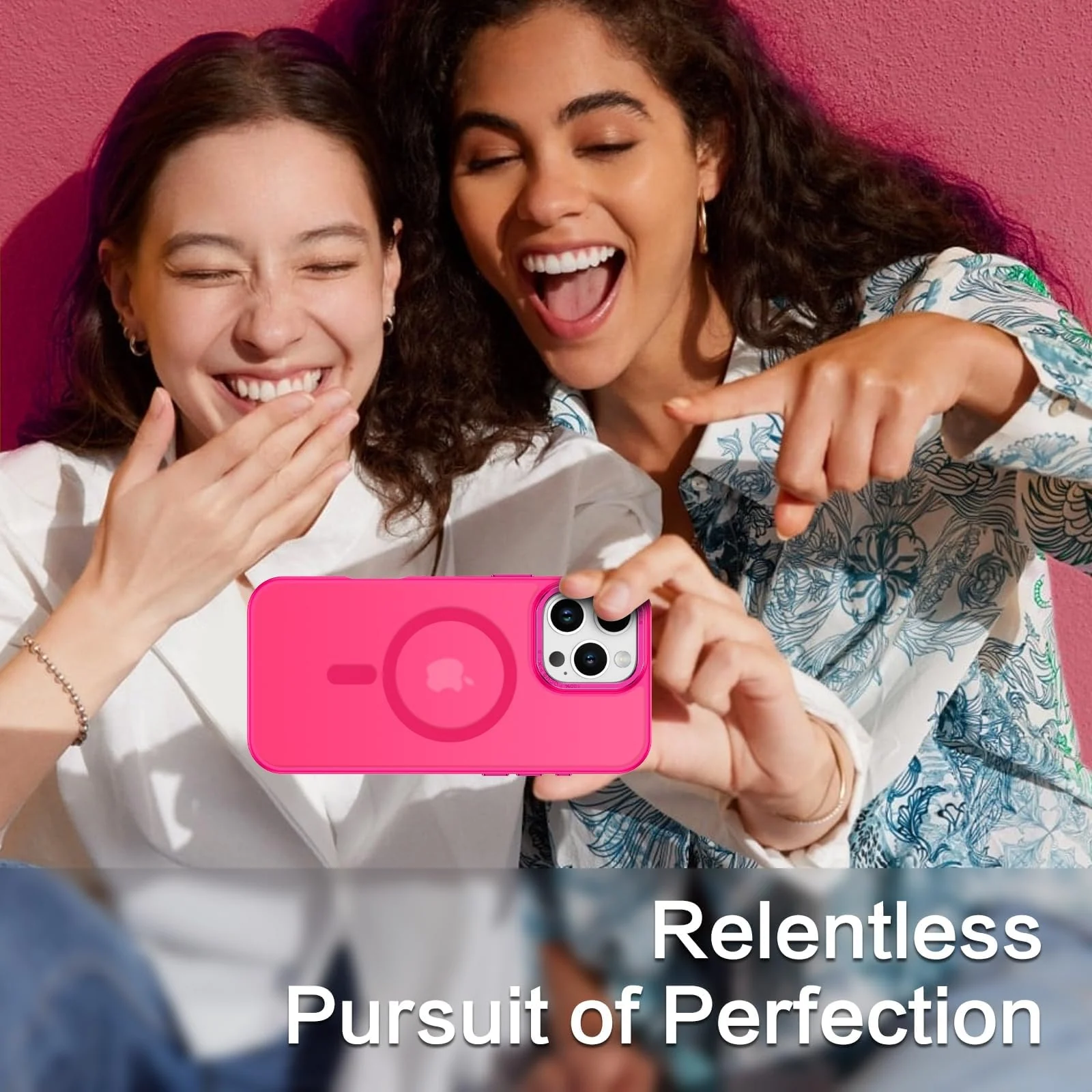 DL3 MOBILAK Protective Phone Case for Apple iPhone 16 Pro Max - Hot Pink