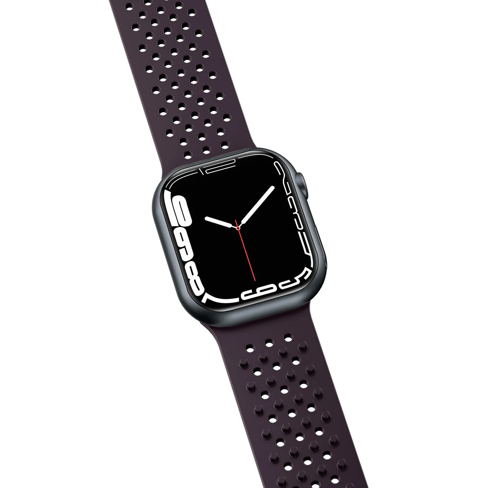 DL3 Mobilak Soft Silicone Band For Apple Watch Ultra Bands 49mm 45mm 44mm 42mm, Sport Replacement Wristband No Clasps for iWatch Series 8 ultra 7 6 5 4 SE 3 2 Women Men, Waterproof Strap - Deep Purple