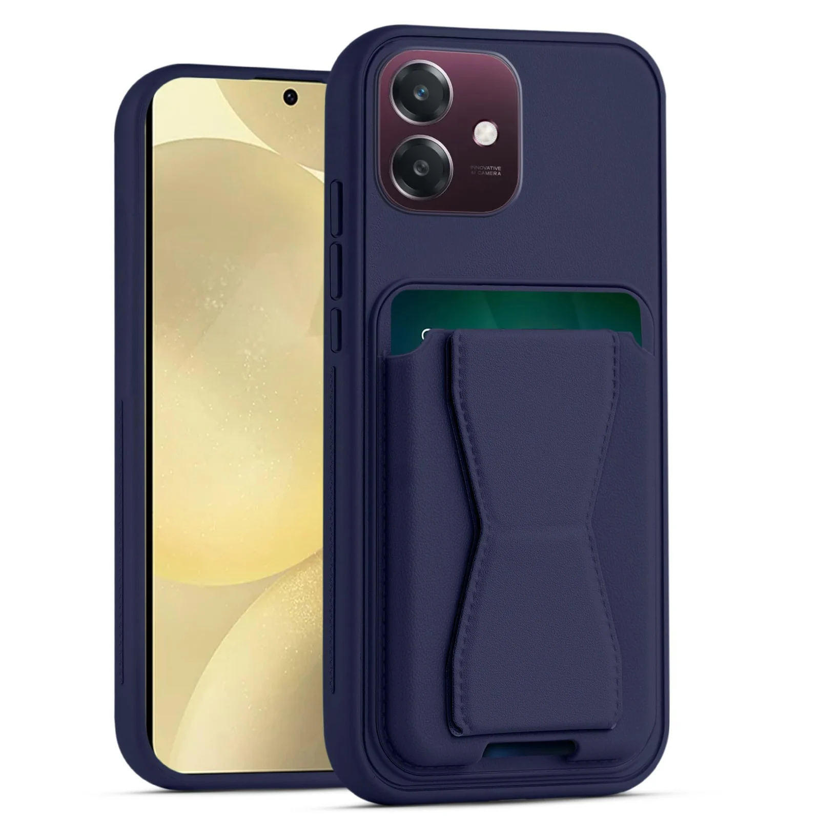 DL3 Mobilak Leather Wallet Case with Card Slot for OPPO A3 / OPPO A3X with Camera Protection and Shockproof Design