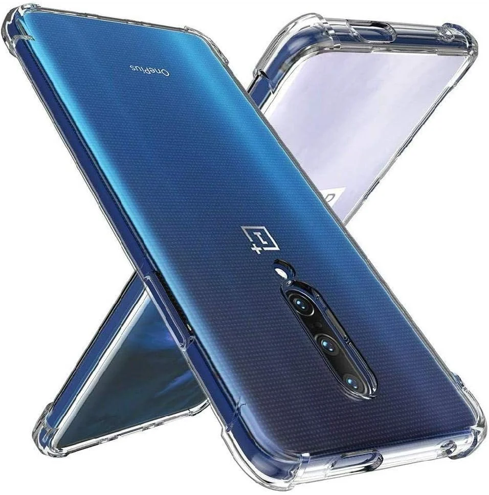 DL3 Mobilak Case Compatible with OnePlus 7 Pro, Cover Silicone TPU Gorilla Anti-shock Protector Camera Shockproof Corners - Clear