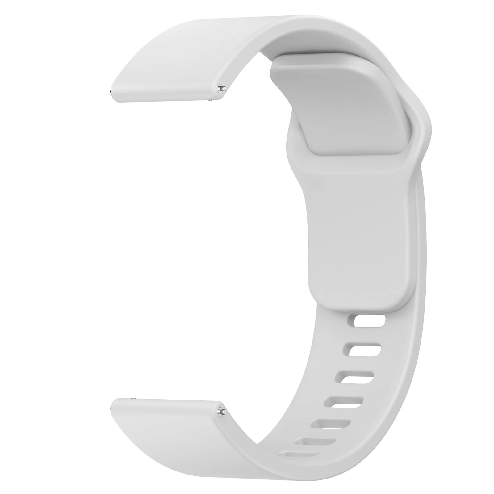 DL3 Mobilak Strap for Xiaomi Redmi Watch 5 Active/Redmi Watch 5 Lite, 22mm Adjustable Quick Release Silicone Replacement Watch Band Straps Wristbands Bracelet for Women Men - Gray