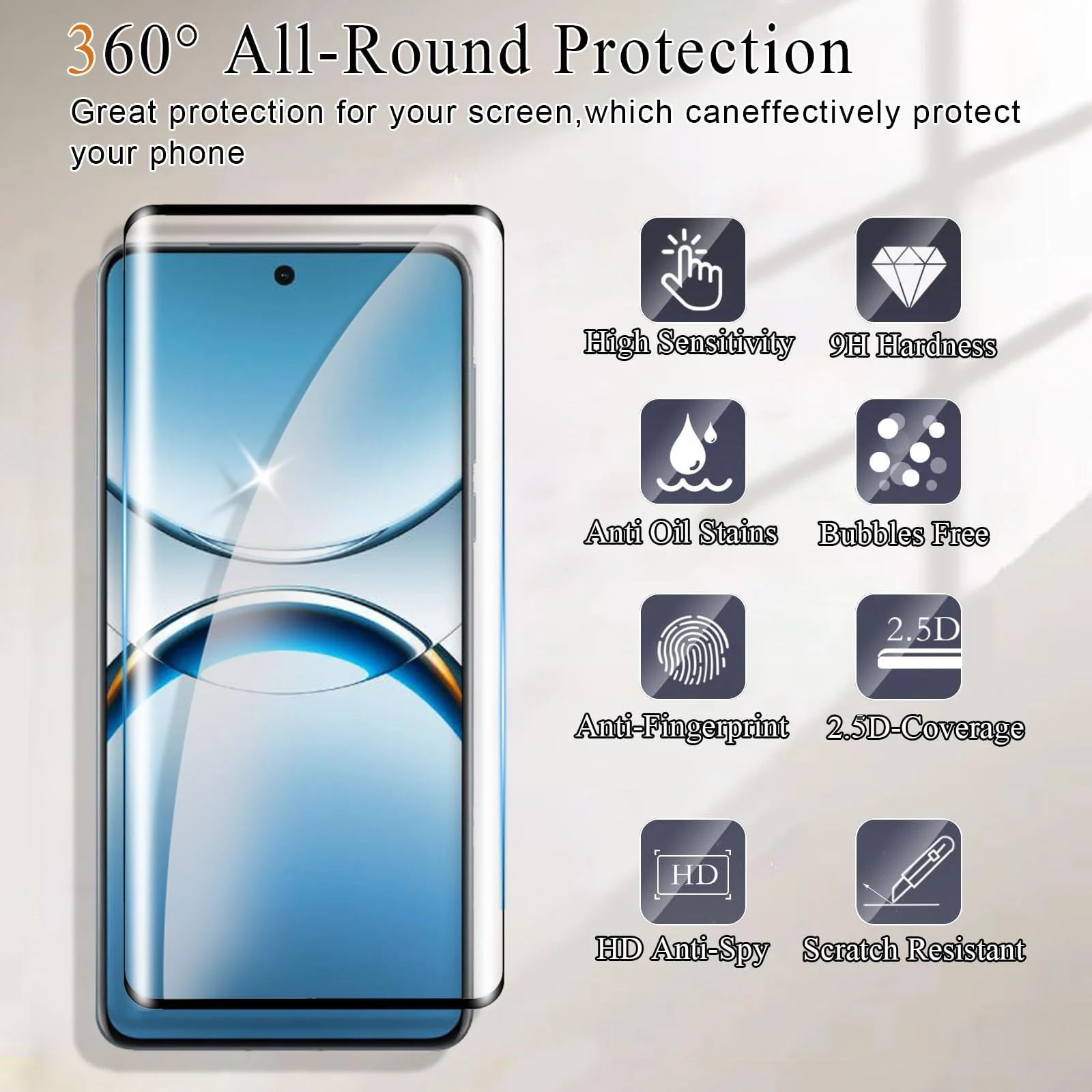 DL3 Mobilak Screen Protector for OPPO Find X8 Pro 5G, Tempered Glass Screen Saver Premium HD Protective, Scratch Resistant, NO-Bubble, 9H Hardness, Full Coverage Film - Clear