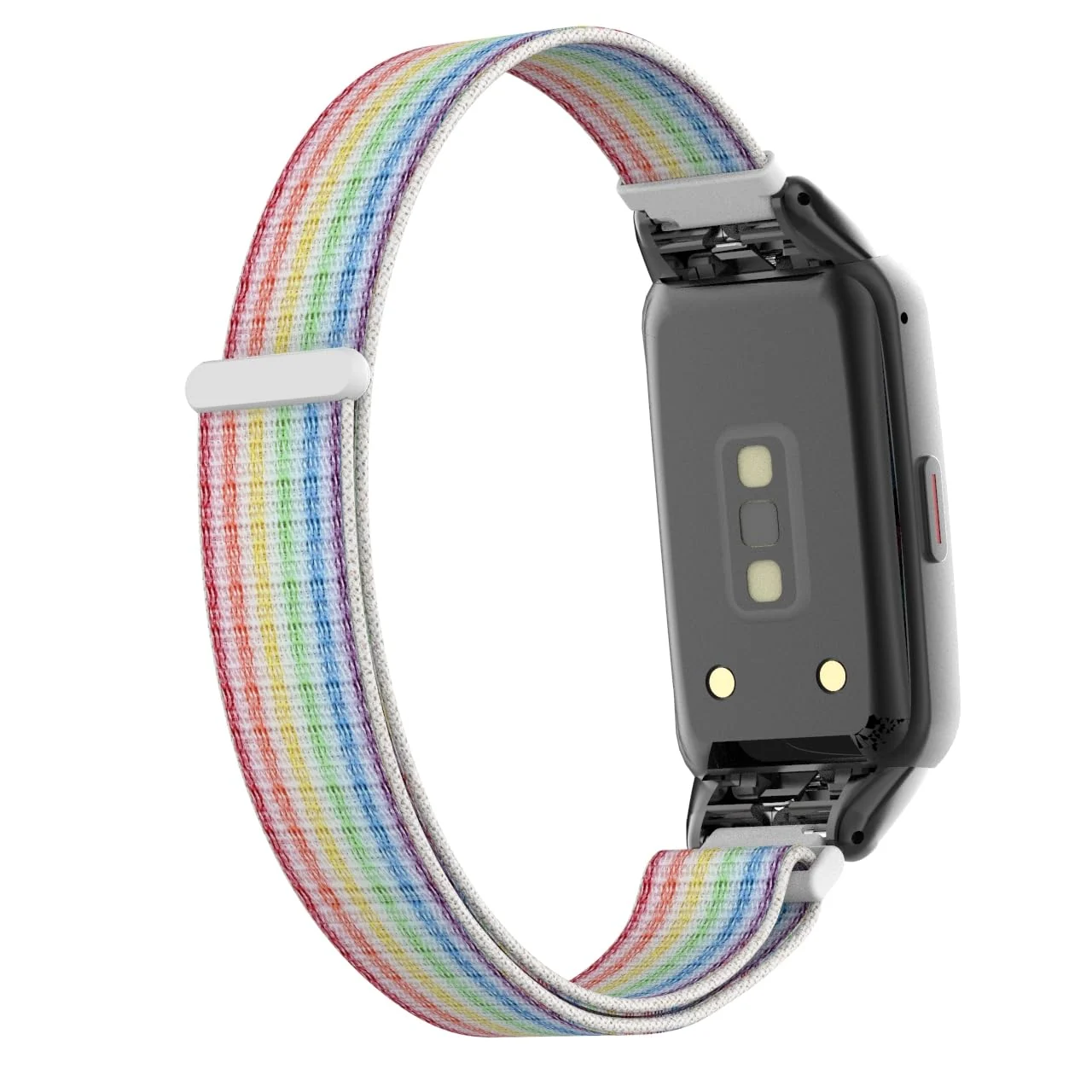 DL3 Mobilak Nylon Band for Honor Band 6/Huawei Band 6 Pro/Huawei Band 6, Nylon Watch Strap Sport Wristband Soft Replacement Watch Strap Adjusable Wrist for Women Men - Pink Streak