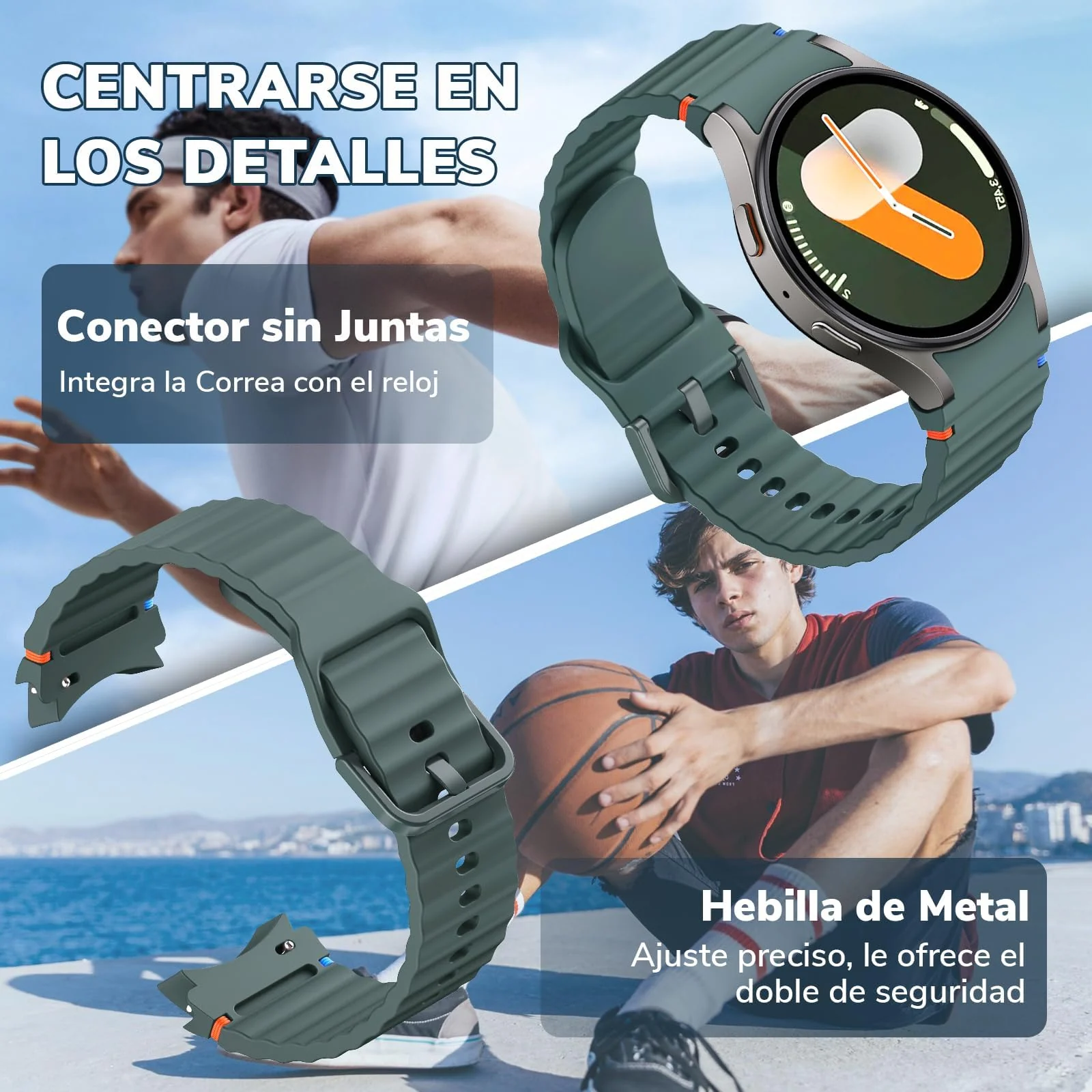 DL3 Mobilak Silicone Sport Band 22MM Strap For Xiaomi Redmi Watch 5 Actie/5 Lite/Samsung Galaxy Watch 3 45mm/Watch 46mm/Gear S3/Huawei watch GT5 GT4 GT3 GT2 GT 46MM/GT2E/GT3 Pro GT 5 Pro - Olive