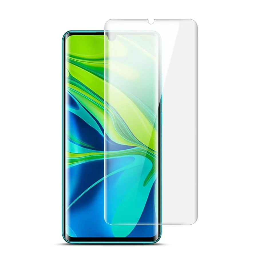 DL3 Mobilak Full Glass Screen Protector For Xiaomi Mi Note 10 Lite UV Tempered Glass Full Glue Cover Screen Protector For Xiaomi Mi Note 10 Lite Screen Glass Film - Clear